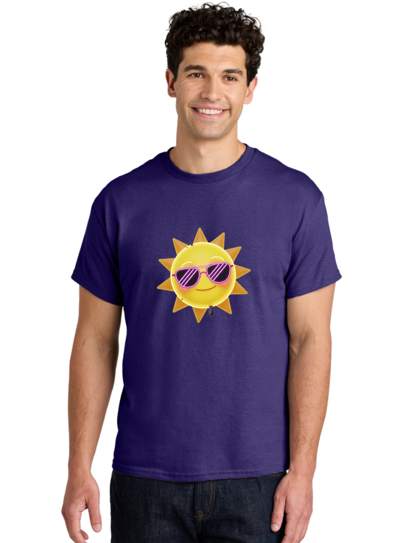 Smiling-Sun-1 Men'S Graphic Tee, 100% Cotton, Comfortable Casual Summer Wear, Machine Washable, Vintage Camera, Old Camera, Antique Camera, Black Camera, Classic Photography, Photography Equipment, Nostalgic Device, Film Camera, Camera Art Baq033 21