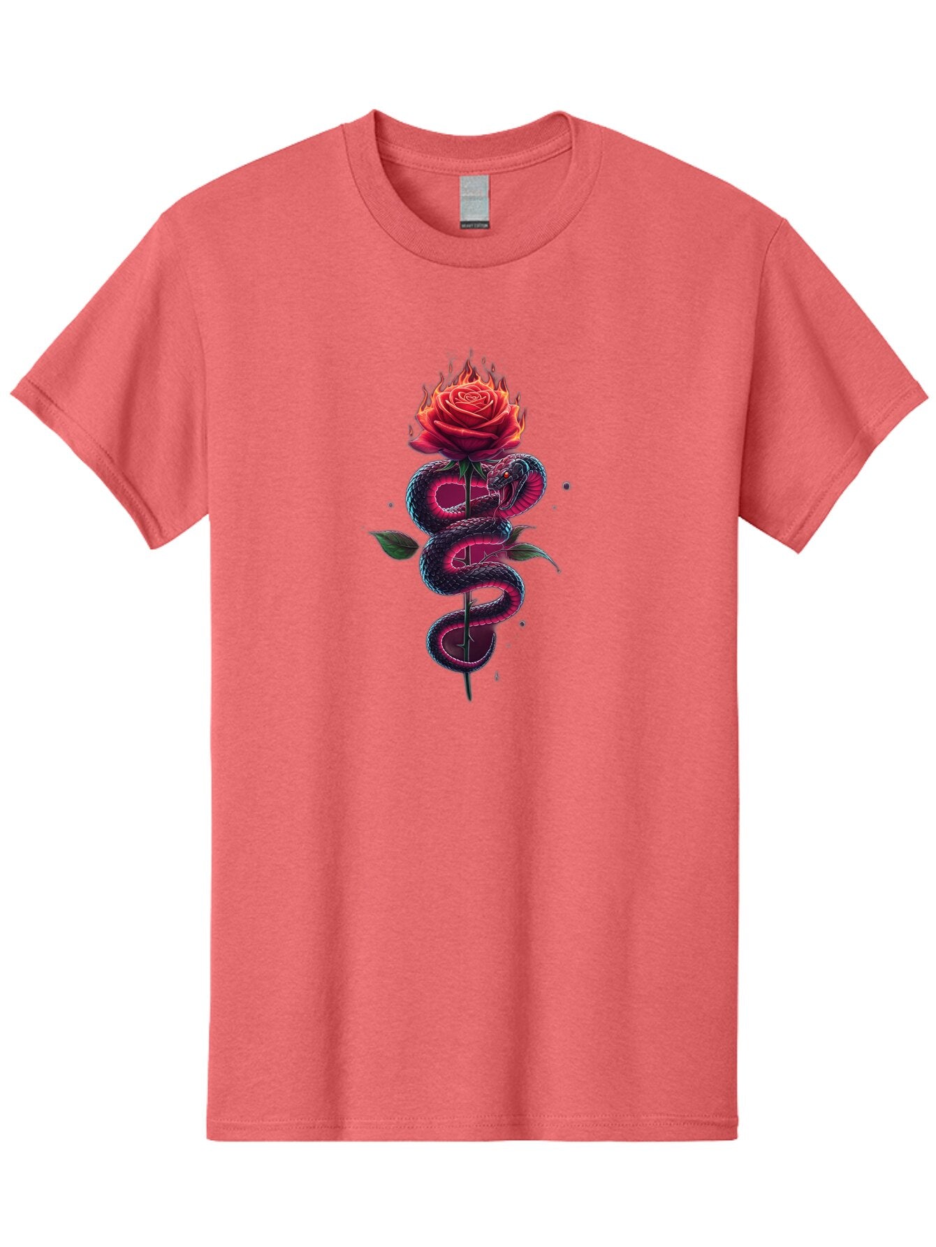 Snake-On-Rose-Stem Men'S Graphic Tee, 100% Cotton, Comfortable Casual Summer Wear, Machine Washable, Vintage Camera, Old Camera, Antique Camera, Black Camera, Classic Photography, Photography Equipment, Nostalgic Device, Film Camera, Baq036 1
