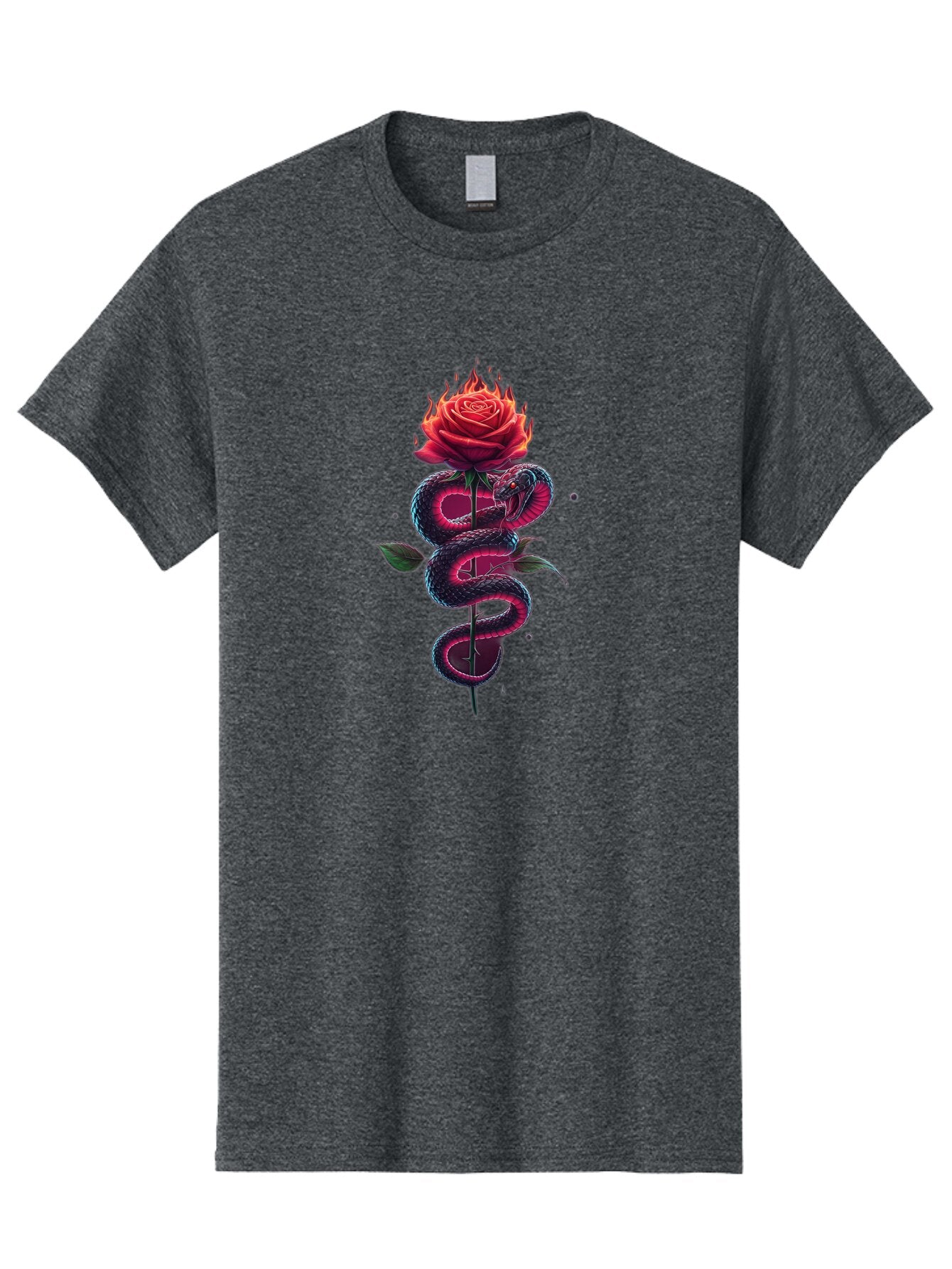 Snake-On-Rose-Stem Men'S Graphic Tee, 100% Cotton, Comfortable Casual Summer Wear, Machine Washable, Vintage Camera, Old Camera, Antique Camera, Black Camera, Classic Photography, Photography Equipment, Nostalgic Device, Film Camera, Baq036 4