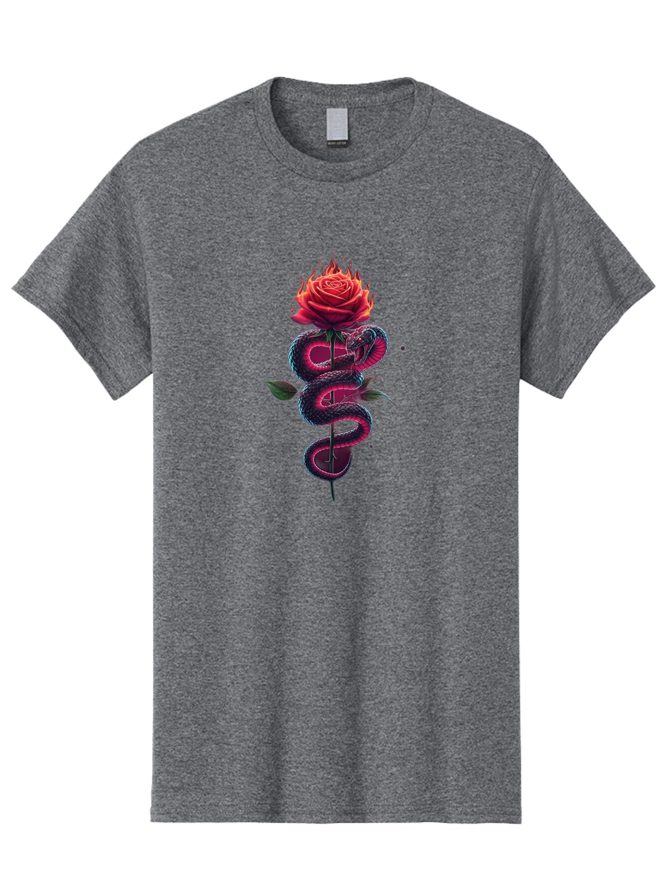 Snake-On-Rose-Stem Men'S Graphic Tee, 100% Cotton, Comfortable Casual Summer Wear, Machine Washable, Vintage Camera, Old Camera, Antique Camera, Black Camera, Classic Photography, Photography Equipment, Nostalgic Device, Film Camera, Baq036 6