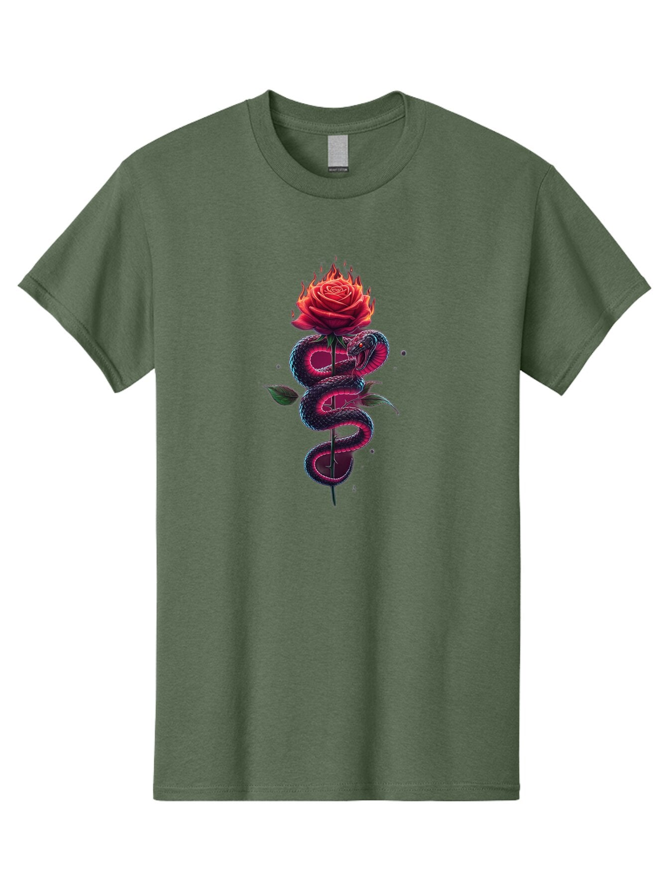 Snake-On-Rose-Stem Men'S Graphic Tee, 100% Cotton, Comfortable Casual Summer Wear, Machine Washable, Vintage Camera, Old Camera, Antique Camera, Black Camera, Classic Photography, Photography Equipment, Nostalgic Device, Film Camera, Baq036 15