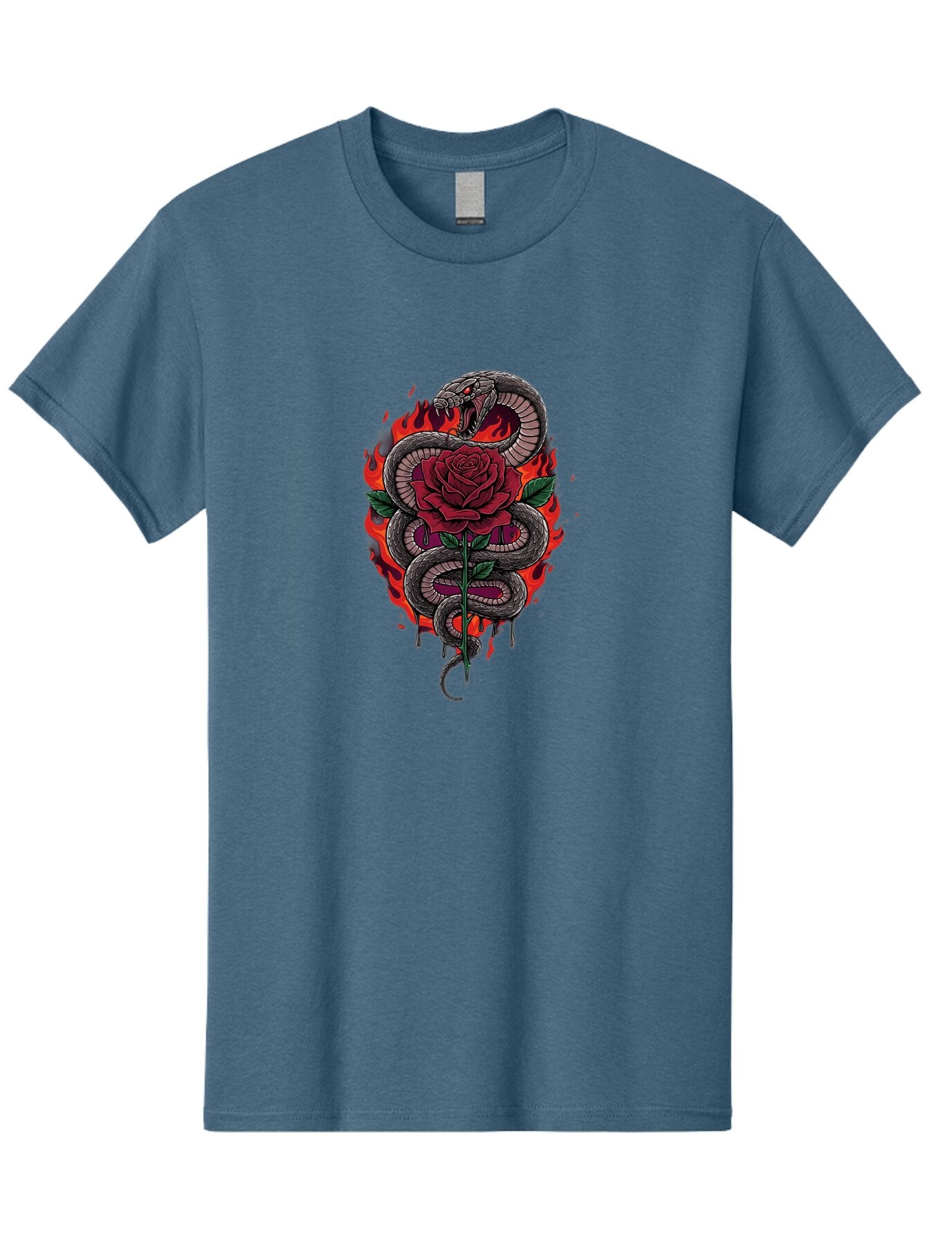Snake-Rose-1 Men'S Graphic Tee, 100% Cotton, Comfortable Casual Summer Wear, Machine Washable, Vintage Camera, Old Camera, Antique Camera, Black Camera, Classic Photography, Photography Equipment, Nostalgic Device, Film Camera, Camera Art Baq037 12