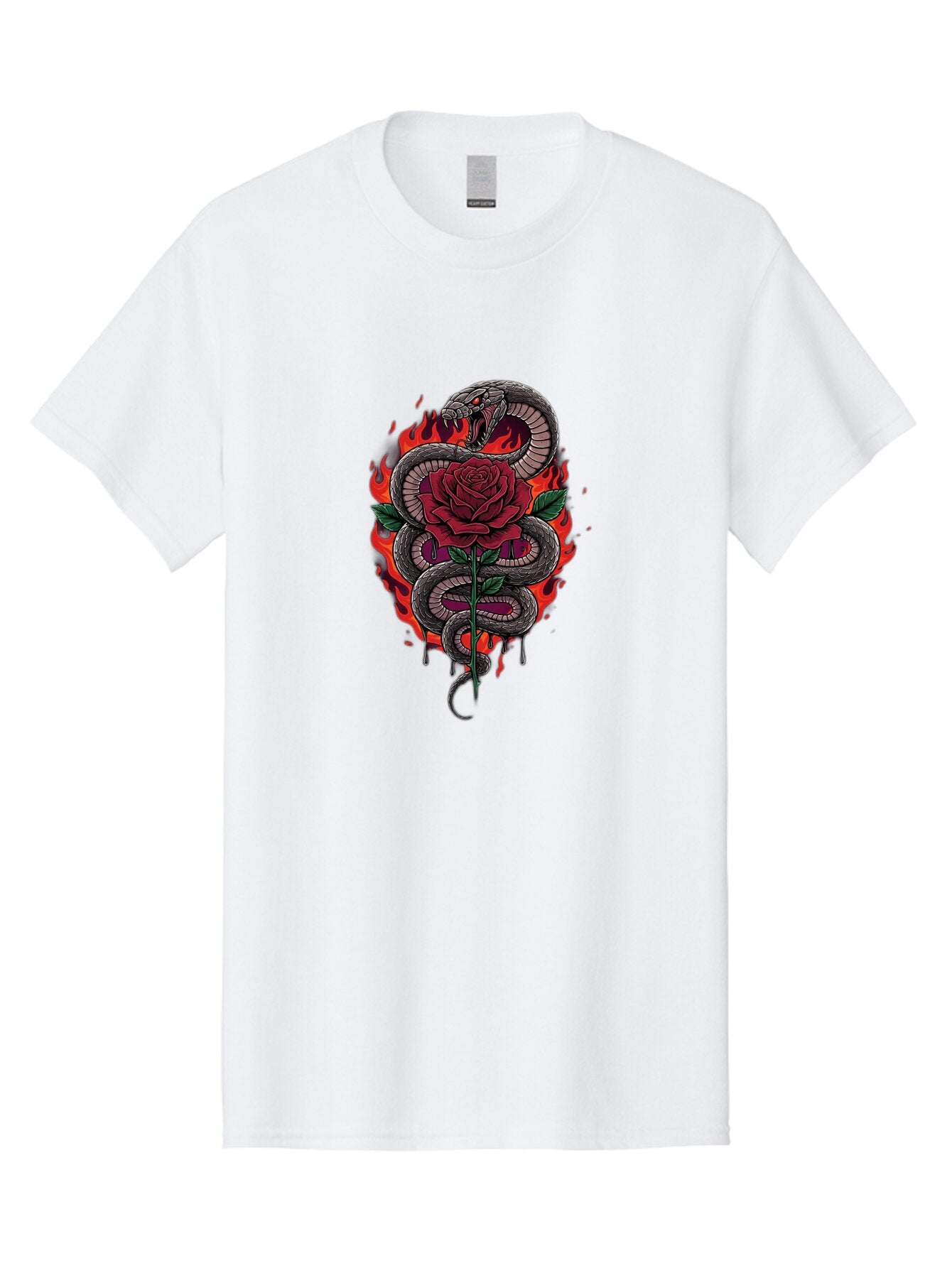 Snake-Rose-1 Men'S Graphic Tee, 100% Cotton, Comfortable Casual Summer Wear, Machine Washable, Vintage Camera, Old Camera, Antique Camera, Black Camera, Classic Photography, Photography Equipment, Nostalgic Device, Film Camera, Camera Art Baq037 10
