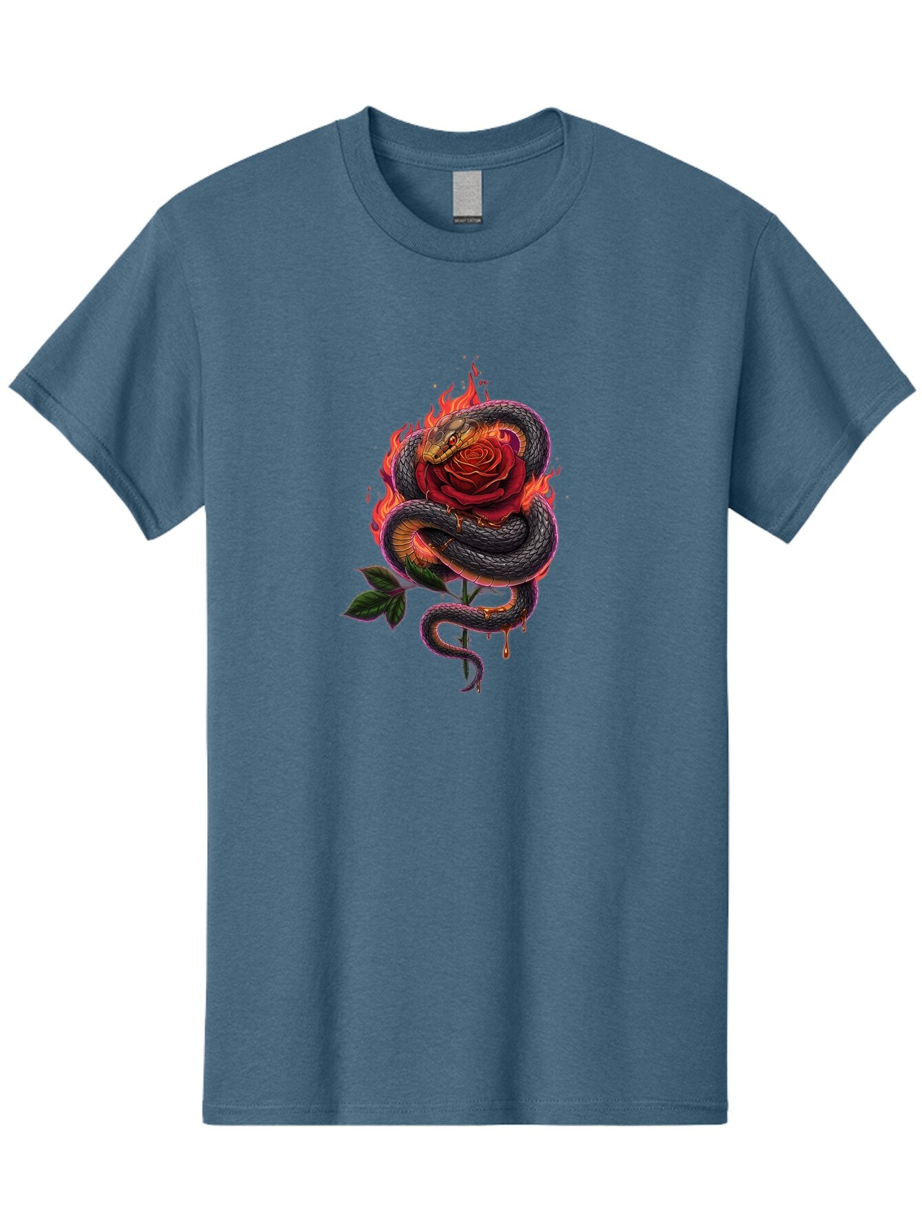 Snake-Rose-3 Men'S Graphic Tee, 100% Cotton, Comfortable Casual Summer Wear, Machine Washable, Vintage Camera, Old Camera, Antique Camera, Black Camera, Classic Photography, Photography Equipment, Nostalgic Device, Film Camera, Camera Art Baq039 11