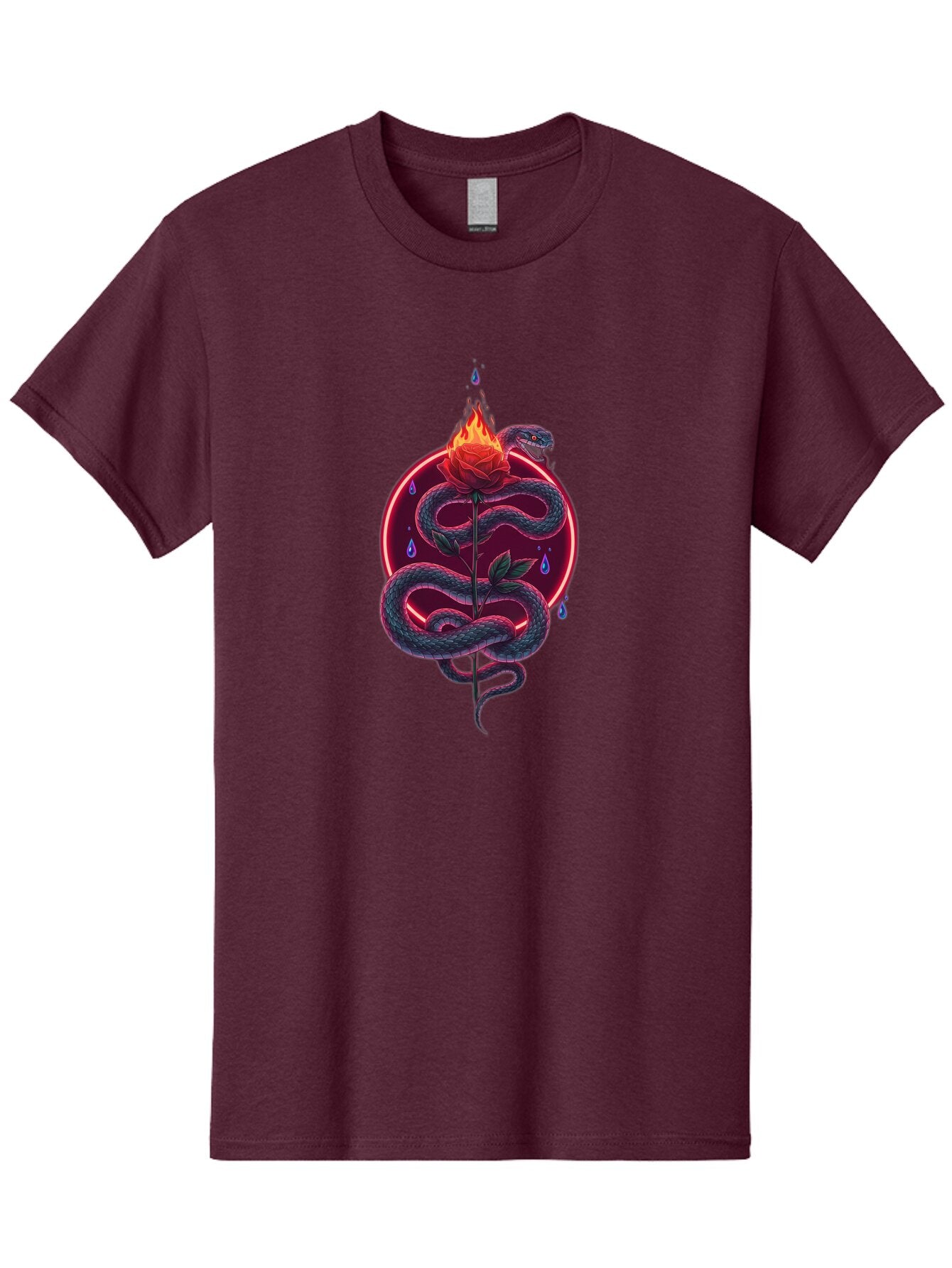 Snake-Rose-4 Men'S Graphic Tee, 100% Cotton, Comfortable Casual Summer Wear, Machine Washable, Vintage Camera, Old Camera, Antique Camera, Black Camera, Classic Photography, Photography Equipment, Nostalgic Device, Film Camera, Camera Art Baq040 8