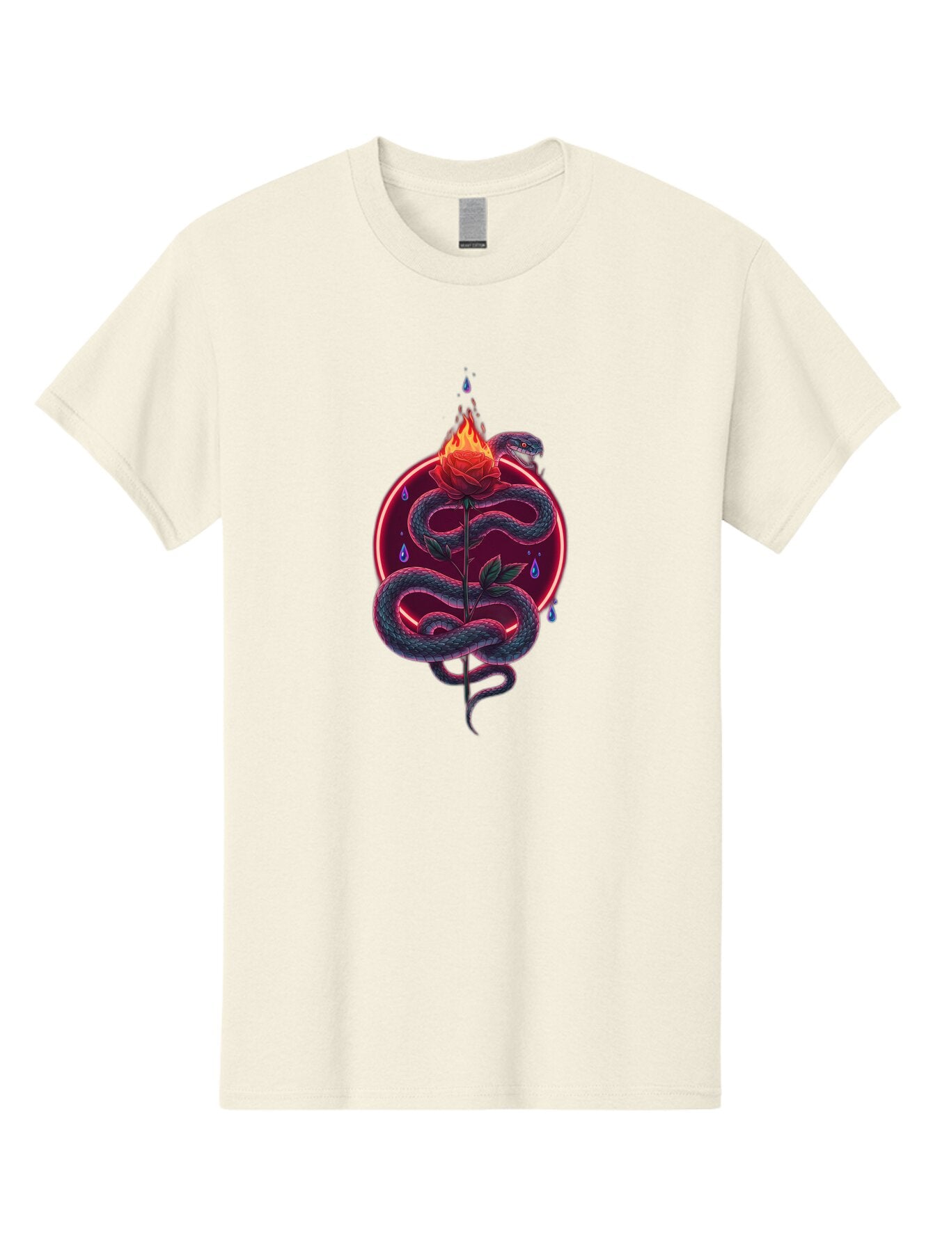 Snake-Rose-4 Men'S Graphic Tee, 100% Cotton, Comfortable Casual Summer Wear, Machine Washable, Vintage Camera, Old Camera, Antique Camera, Black Camera, Classic Photography, Photography Equipment, Nostalgic Device, Film Camera, Camera Art Baq040 5