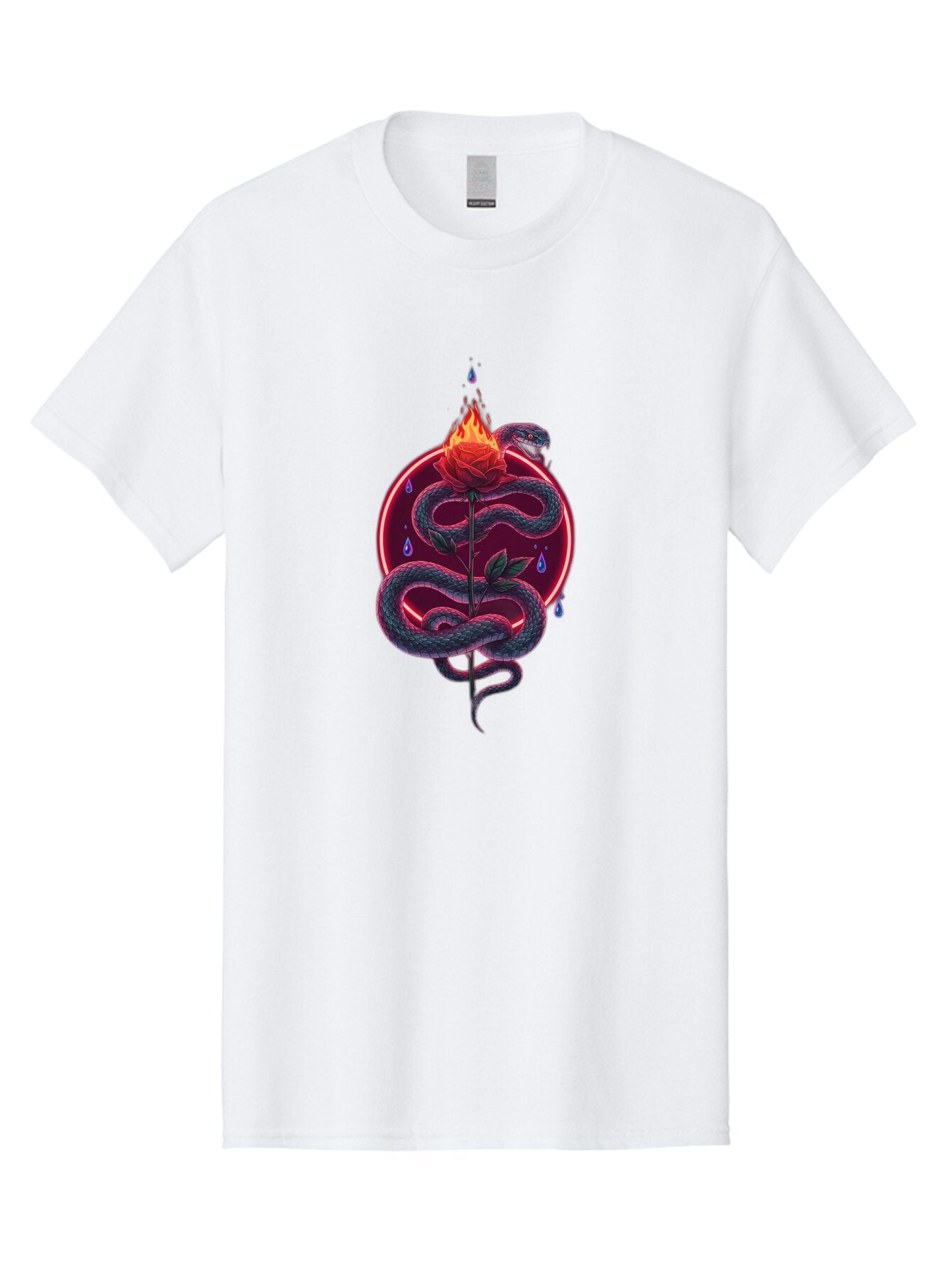 Snake-Rose-4 Men'S Graphic Tee, 100% Cotton, Comfortable Casual Summer Wear, Machine Washable, Vintage Camera, Old Camera, Antique Camera, Black Camera, Classic Photography, Photography Equipment, Nostalgic Device, Film Camera, Camera Art Baq040 9