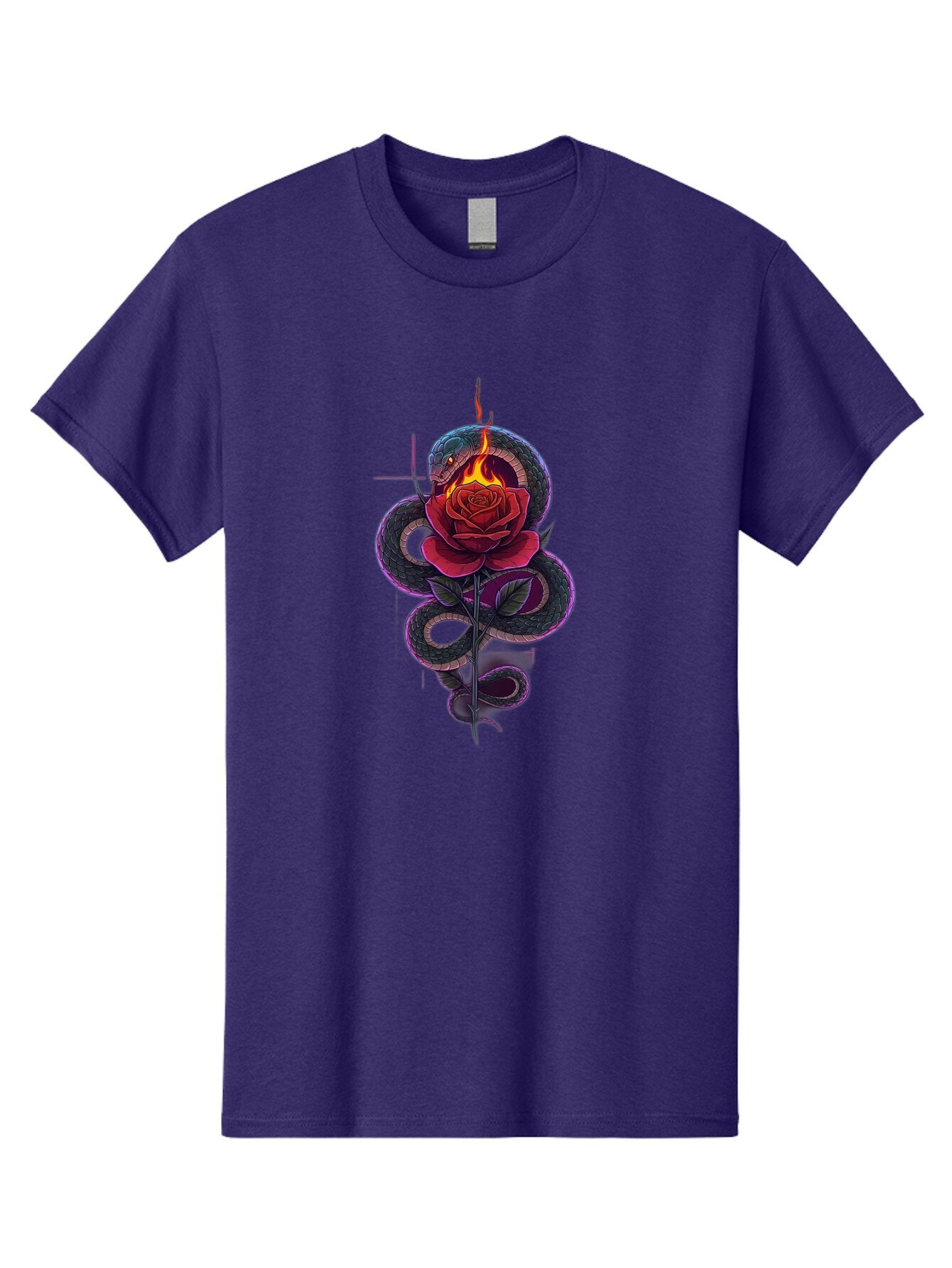 Snake-Rose-5 Men'S Graphic Tee, 100% Cotton, Comfortable Casual Summer Wear, Machine Washable, Vintage Camera, Old Camera, Antique Camera, Black Camera, Classic Photography, Photography Equipment, Nostalgic Device, Film Camera, Camera Art Baq041 4