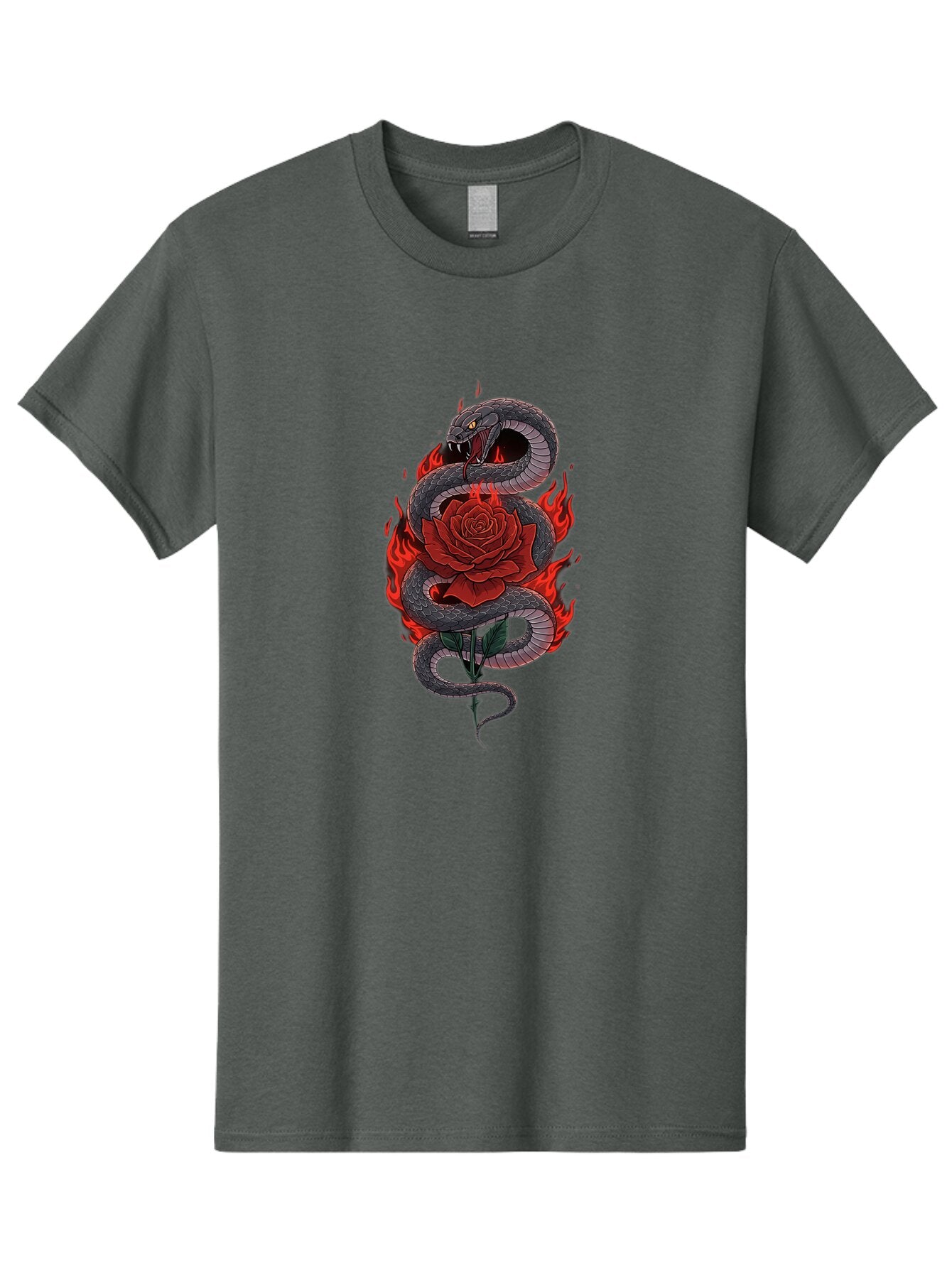 Snake-Rose-Tattoo Men'S Graphic Tee, 100% Cotton, Comfortable Casual Summer Wear, Machine Washable, Vintage Camera, Old Camera, Antique Camera, Black Camera, Classic Photography, Photography Equipment, Nostalgic Device, Film Camera, Camera Art Baq042 10