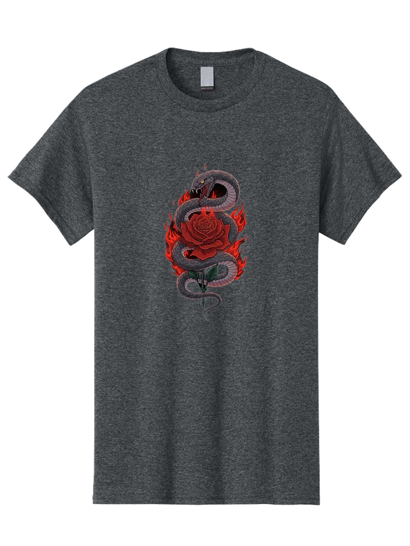 Snake-Rose-Tattoo Men'S Graphic Tee, 100% Cotton, Comfortable Casual Summer Wear, Machine Washable, Vintage Camera, Old Camera, Antique Camera, Black Camera, Classic Photography, Photography Equipment, Nostalgic Device, Film Camera, Camera Art Baq042 8