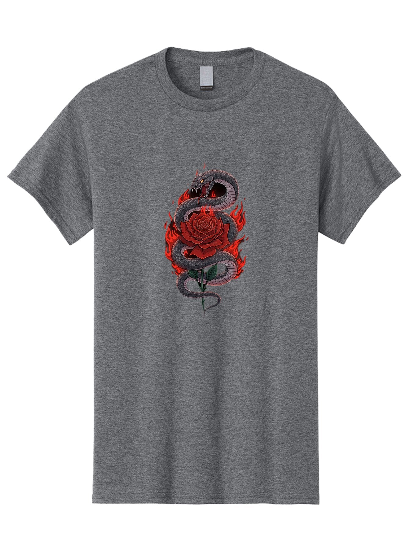 Snake-Rose-Tattoo Men'S Graphic Tee, 100% Cotton, Comfortable Casual Summer Wear, Machine Washable, Vintage Camera, Old Camera, Antique Camera, Black Camera, Classic Photography, Photography Equipment, Nostalgic Device, Film Camera, Camera Art Baq042 6