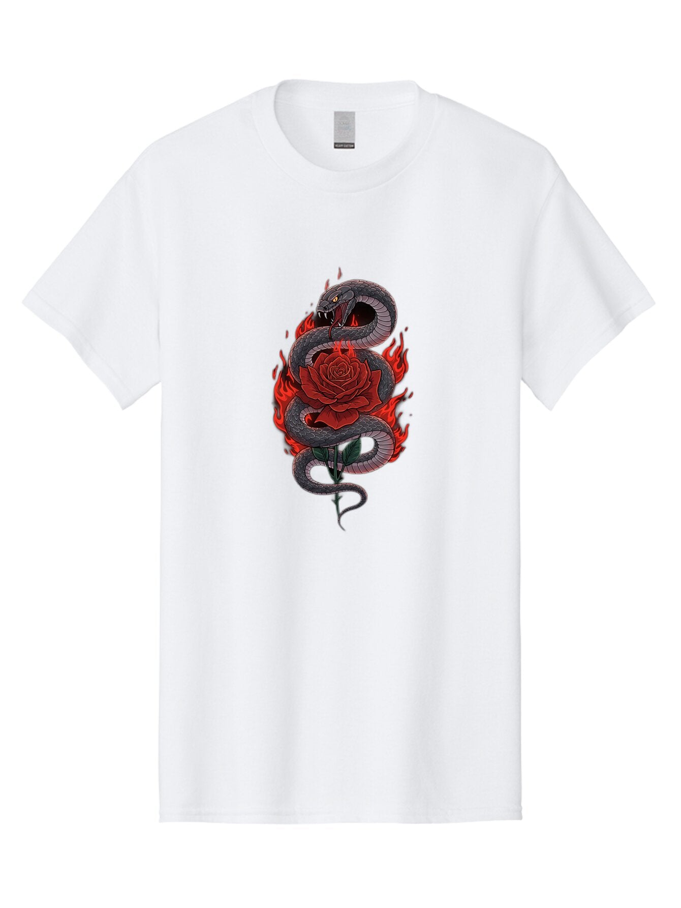 Snake-Rose-Tattoo Men'S Graphic Tee, 100% Cotton, Comfortable Casual Summer Wear, Machine Washable, Vintage Camera, Old Camera, Antique Camera, Black Camera, Classic Photography, Photography Equipment, Nostalgic Device, Film Camera, Camera Art Baq042 7