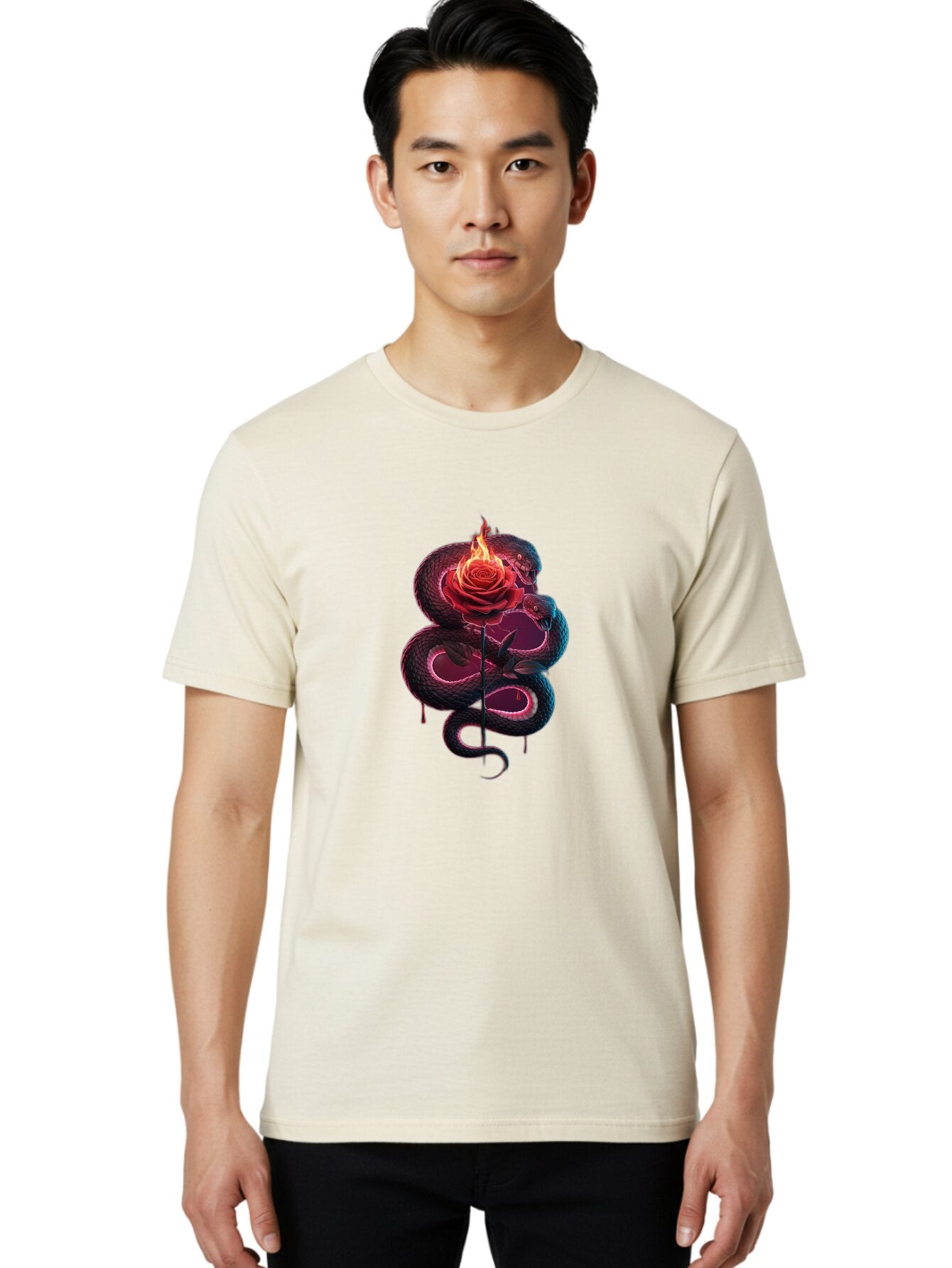 Snake-Rose Men'S Graphic Tee, 100% Cotton, Comfortable Casual Summer Wear, Machine Washable, Vintage Camera, Old Camera, Antique Camera, Black Camera, Classic Photography, Photography Equipment, Nostalgic Device, Film Camera, Camera Art Baq043 29