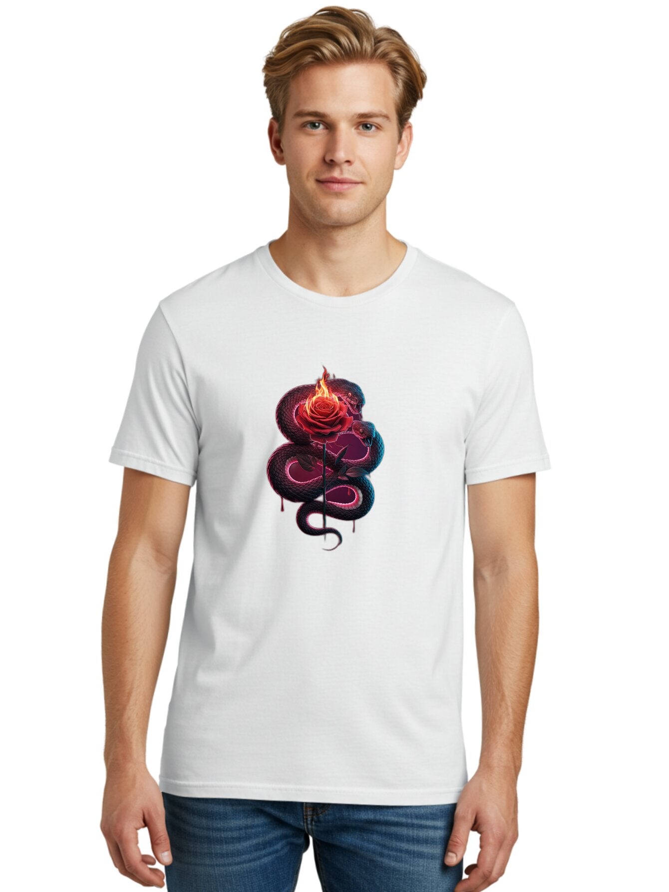 Snake-Rose Men'S Graphic Tee, 100% Cotton, Comfortable Casual Summer Wear, Machine Washable, Vintage Camera, Old Camera, Antique Camera, Black Camera, Classic Photography, Photography Equipment, Nostalgic Device, Film Camera, Camera Art Baq043 21