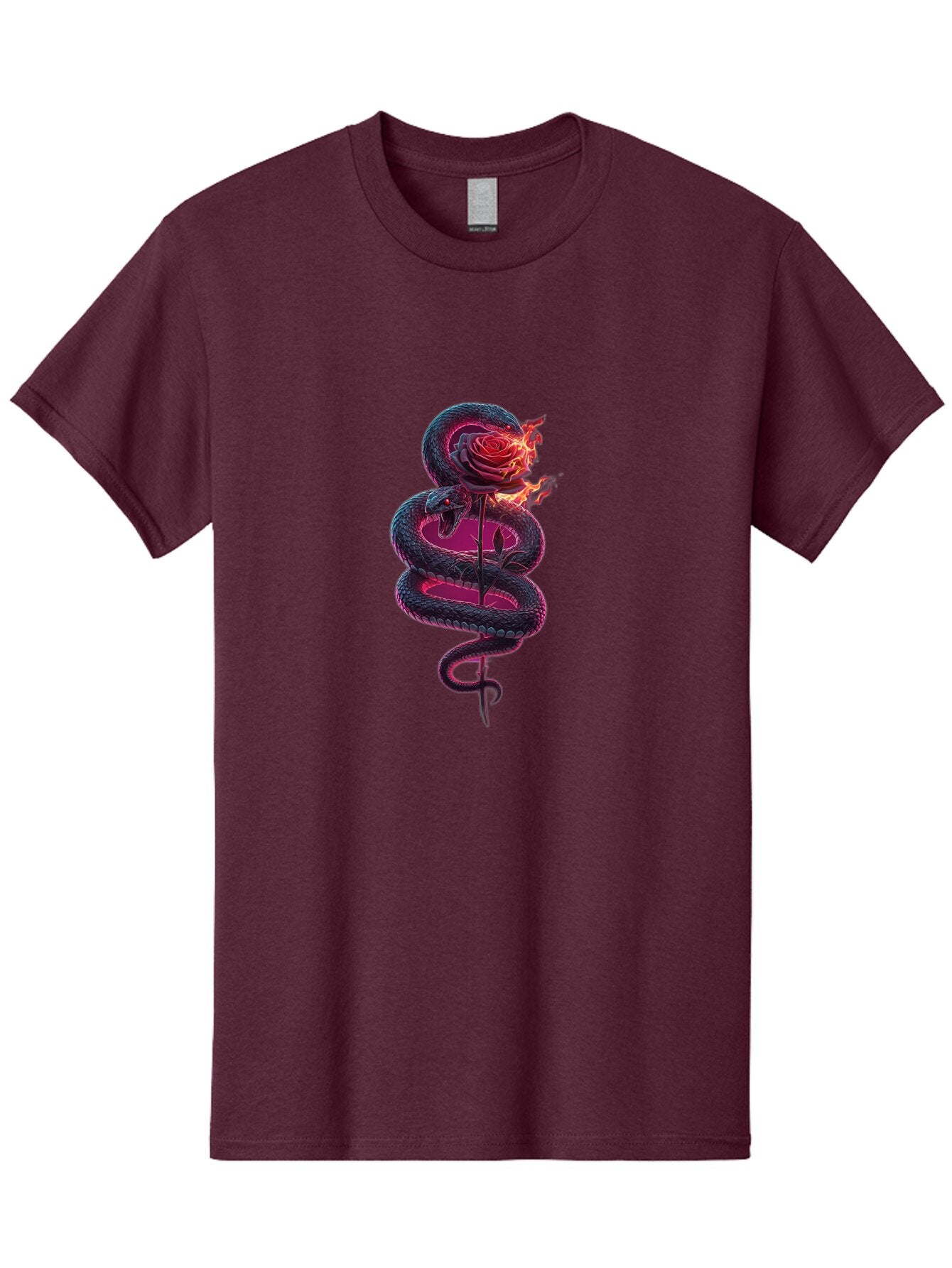 Snake-With-Rose Men'S Graphic Tee, 100% Cotton, Comfortable Casual Summer Wear, Machine Washable, Vintage Camera, Old Camera, Antique Camera, Black Camera, Classic Photography, Photography Equipment, Nostalgic Device, Film Camera, Camera Art Baq044 3