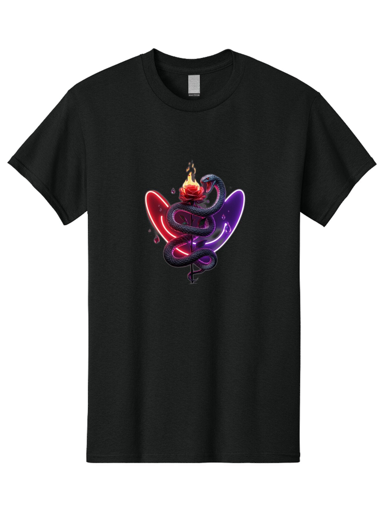 Snake-Wrapped-Rose Men'S Graphic Tee, 100% Cotton, Comfortable Casual Summer Wear, Machine Washable, Vintage Camera, Old Camera, Antique Camera, Black Camera, Classic Photography, Photography Equipment, Nostalgic Device, Film Camera, Baq045 3
