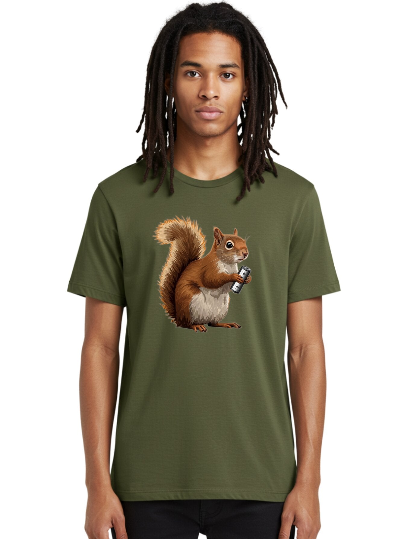 Squirrel-Energy-Drink Men'S Graphic Tee, 100% Cotton, Comfortable Casual Summer Wear, Machine Washable, Vintage Camera, Old Camera, Antique Camera, Black Camera, Classic Photography, Photography Equipment, Nostalgic Device, Film Camera, Baq050 18