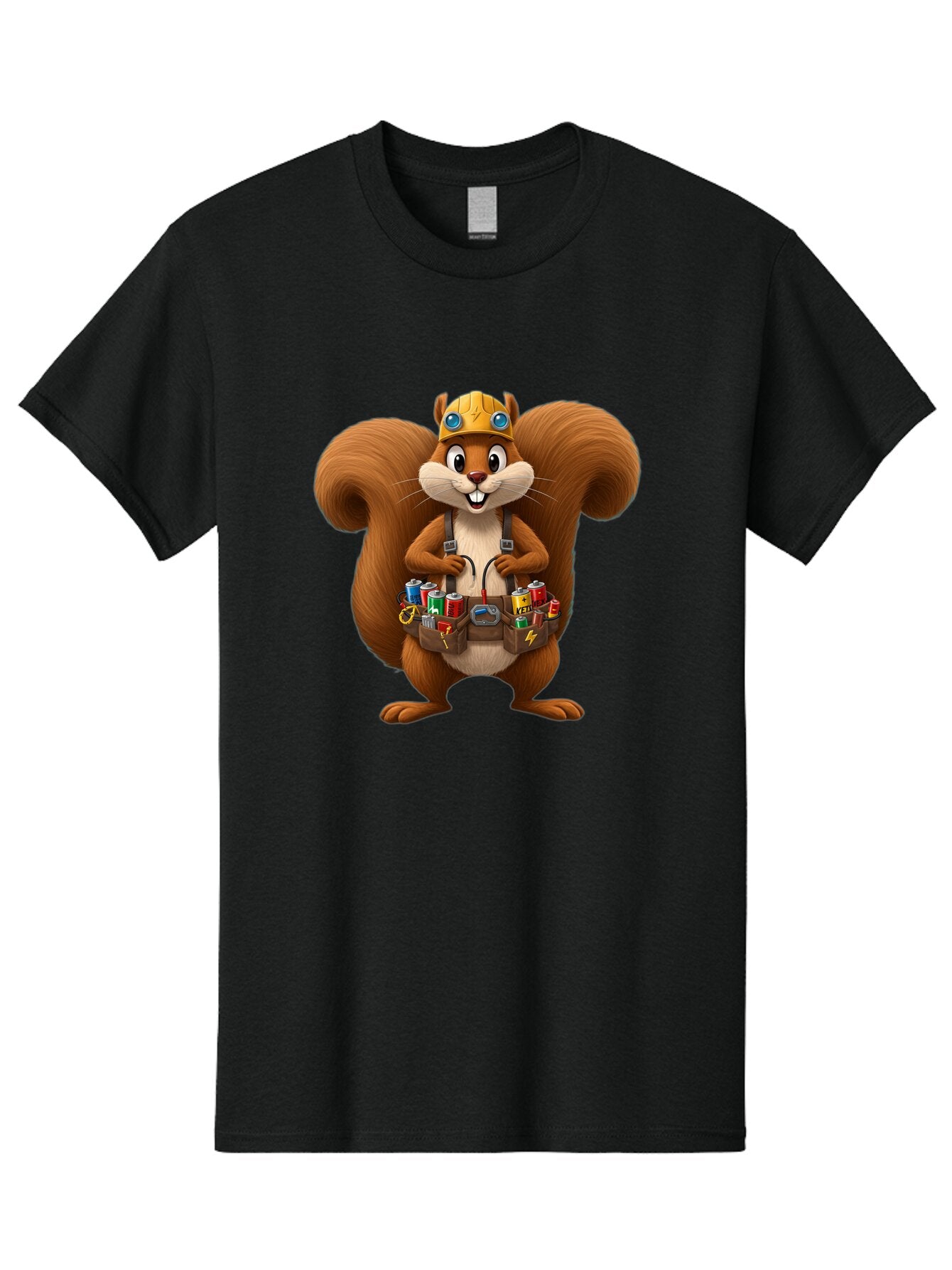 Squirrel-Technician Men'S Graphic Tee, 100% Cotton, Comfortable Casual Summer Wear, Machine Washable, Vintage Camera, Old Camera, Antique Camera, Black Camera, Classic Photography, Photography Equipment, Nostalgic Device, Film Camera, Baq052 14