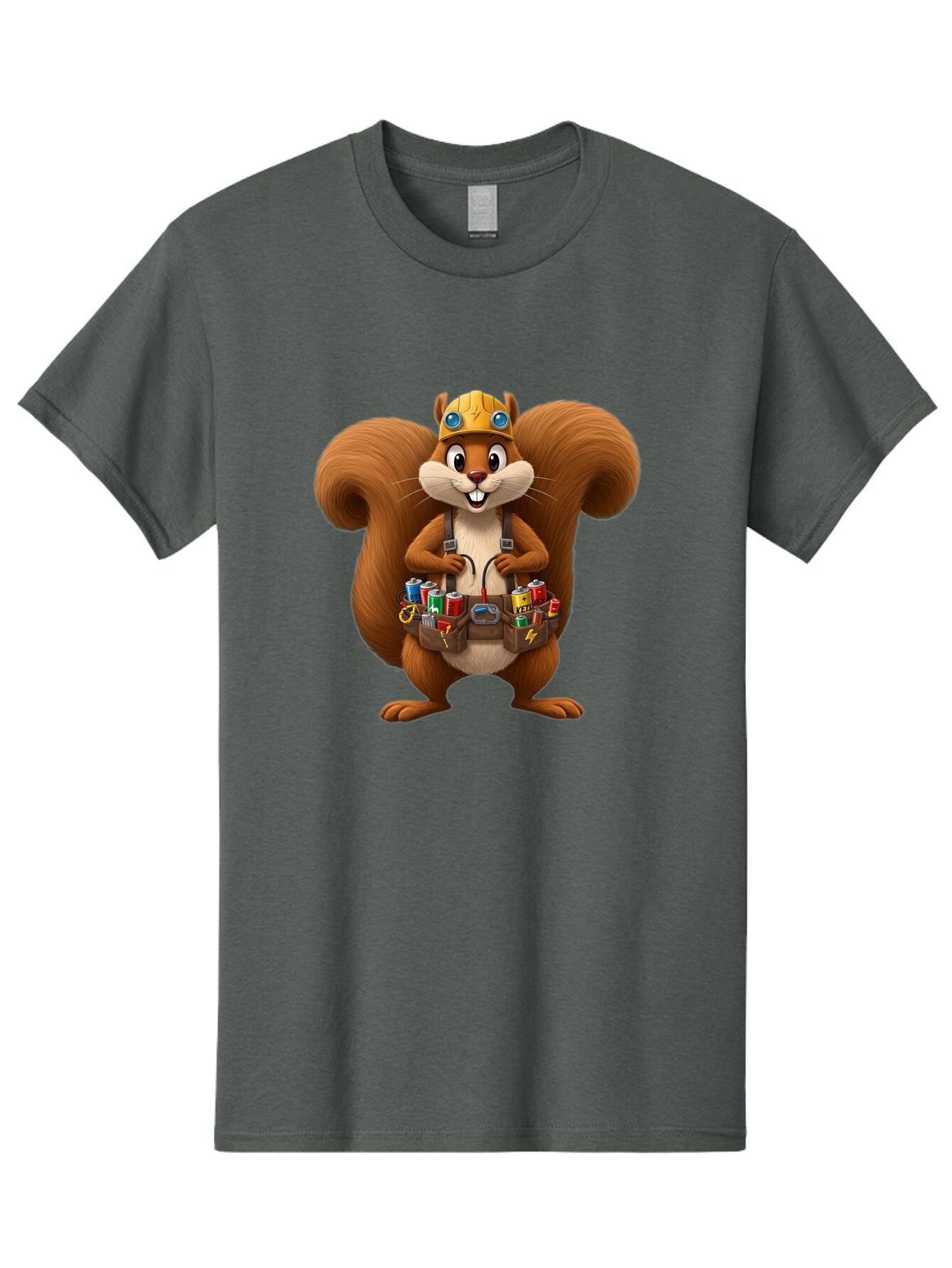 Squirrel-Technician Men'S Graphic Tee, 100% Cotton, Comfortable Casual Summer Wear, Machine Washable, Vintage Camera, Old Camera, Antique Camera, Black Camera, Classic Photography, Photography Equipment, Nostalgic Device, Film Camera, Baq052 6