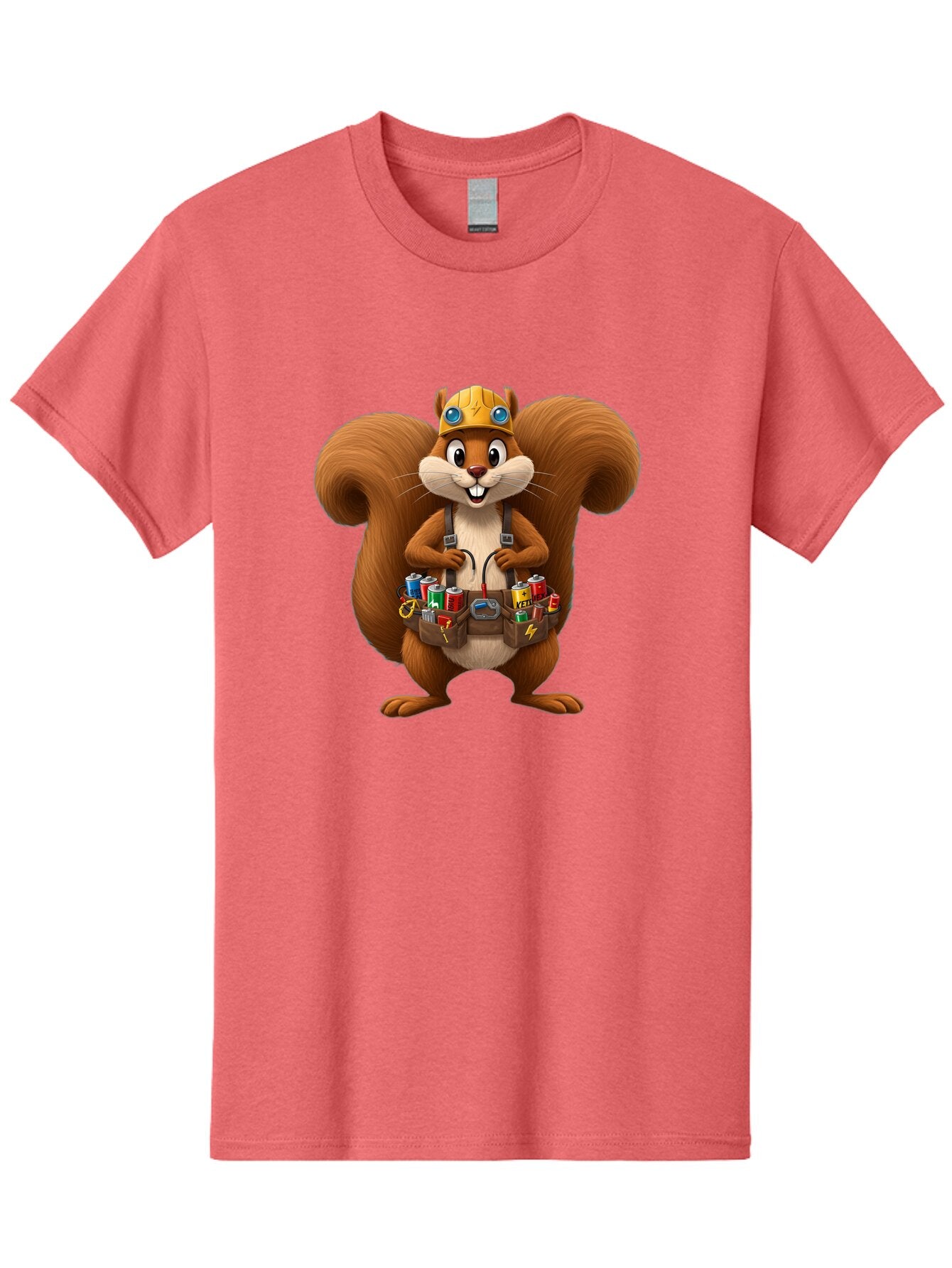 Squirrel-Technician Men'S Graphic Tee, 100% Cotton, Comfortable Casual Summer Wear, Machine Washable, Vintage Camera, Old Camera, Antique Camera, Black Camera, Classic Photography, Photography Equipment, Nostalgic Device, Film Camera, Baq052 10