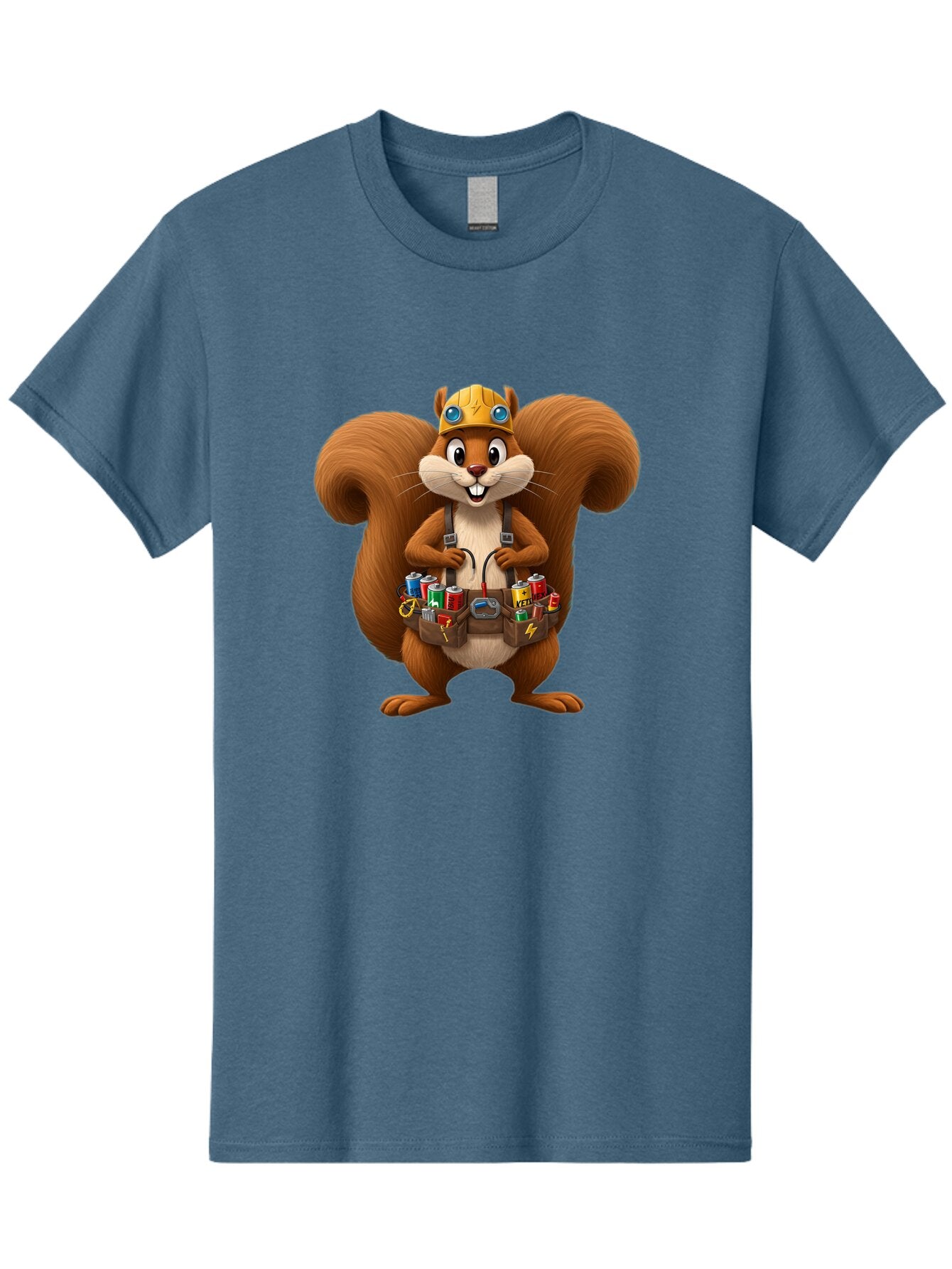 Squirrel-Technician Men'S Graphic Tee, 100% Cotton, Comfortable Casual Summer Wear, Machine Washable, Vintage Camera, Old Camera, Antique Camera, Black Camera, Classic Photography, Photography Equipment, Nostalgic Device, Film Camera, Baq052 1
