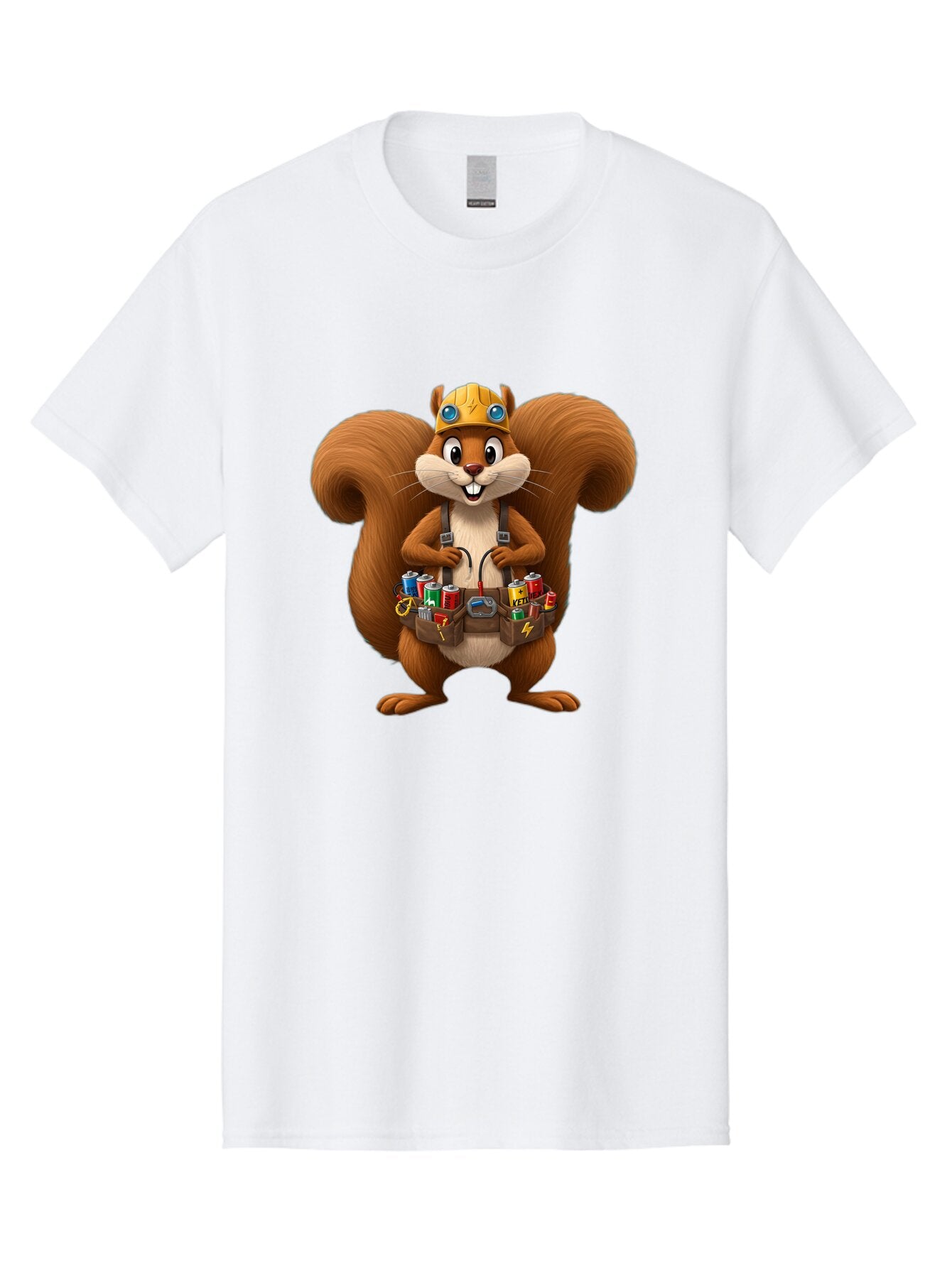 Squirrel-Technician Men'S Graphic Tee, 100% Cotton, Comfortable Casual Summer Wear, Machine Washable, Vintage Camera, Old Camera, Antique Camera, Black Camera, Classic Photography, Photography Equipment, Nostalgic Device, Film Camera, Baq052 3