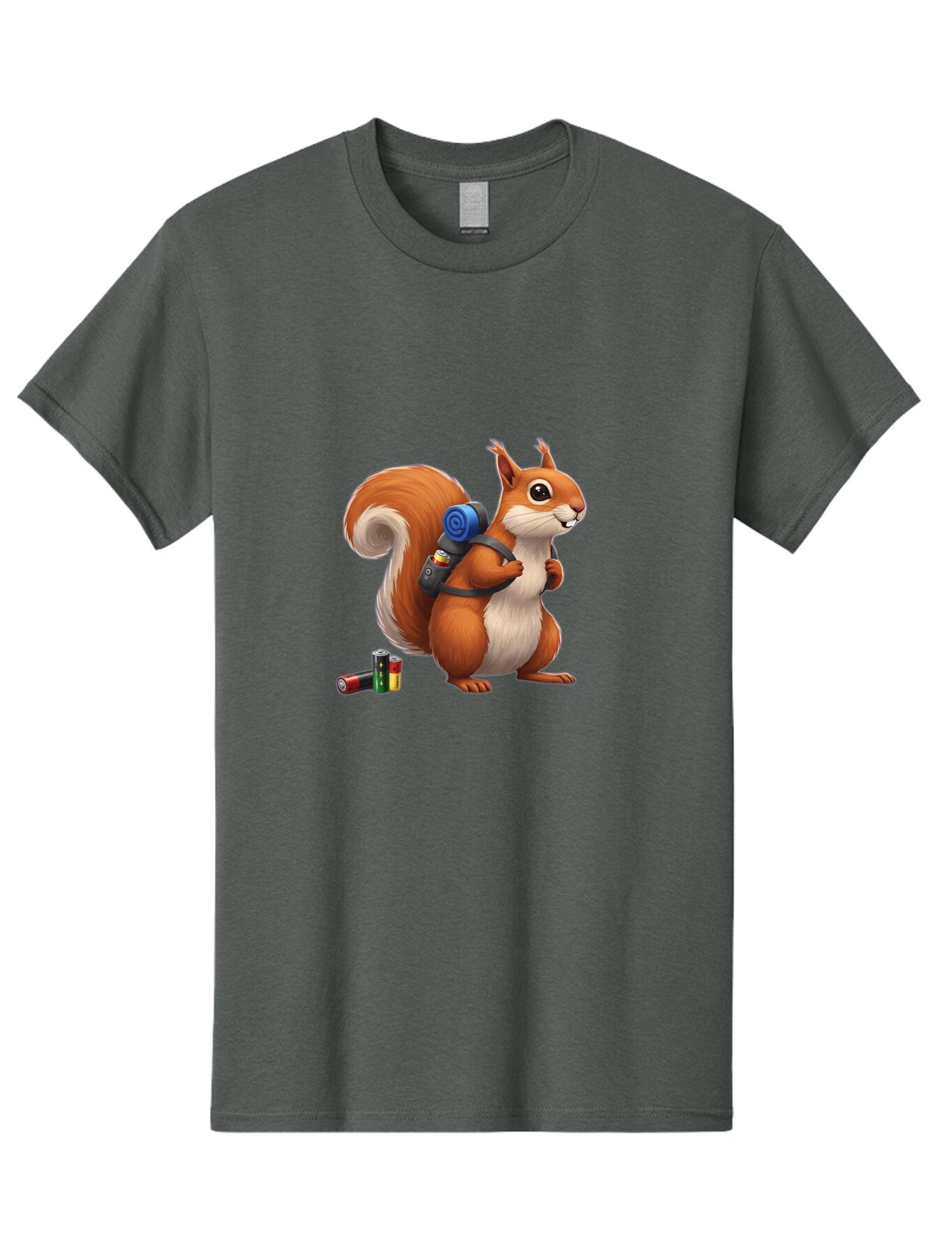 Squirrel-With-Backpack Men'S Graphic Tee, 100% Cotton, Comfortable Casual Summer Wear, Machine Washable, Vintage Camera, Old Camera, Antique Camera, Black Camera, Classic Photography, Photography Equipment, Nostalgic Device, Film Camera, Baq053 11