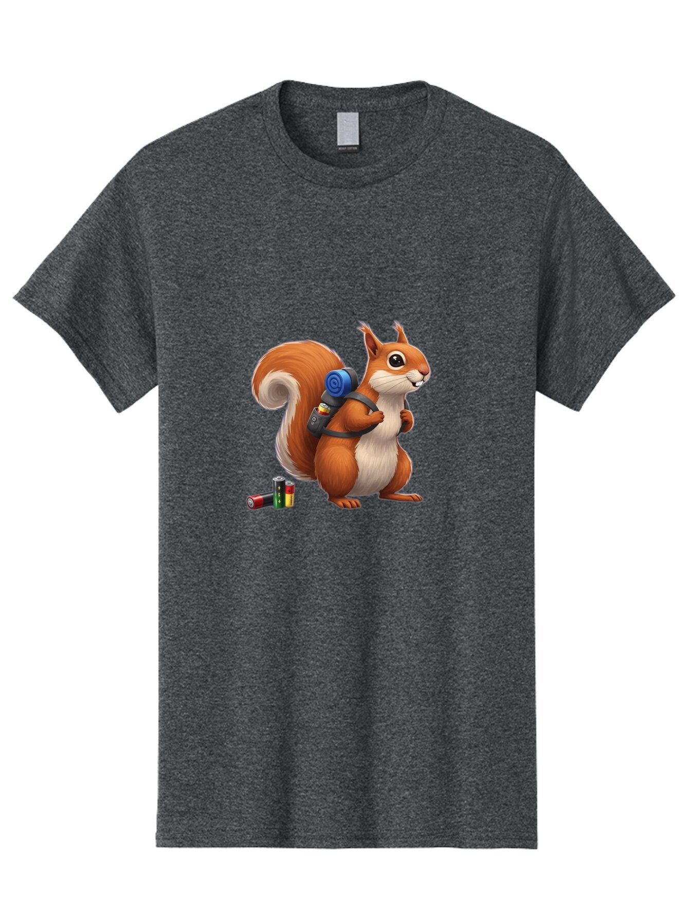 Squirrel-With-Backpack Men'S Graphic Tee, 100% Cotton, Comfortable Casual Summer Wear, Machine Washable, Vintage Camera, Old Camera, Antique Camera, Black Camera, Classic Photography, Photography Equipment, Nostalgic Device, Film Camera, Baq053 6