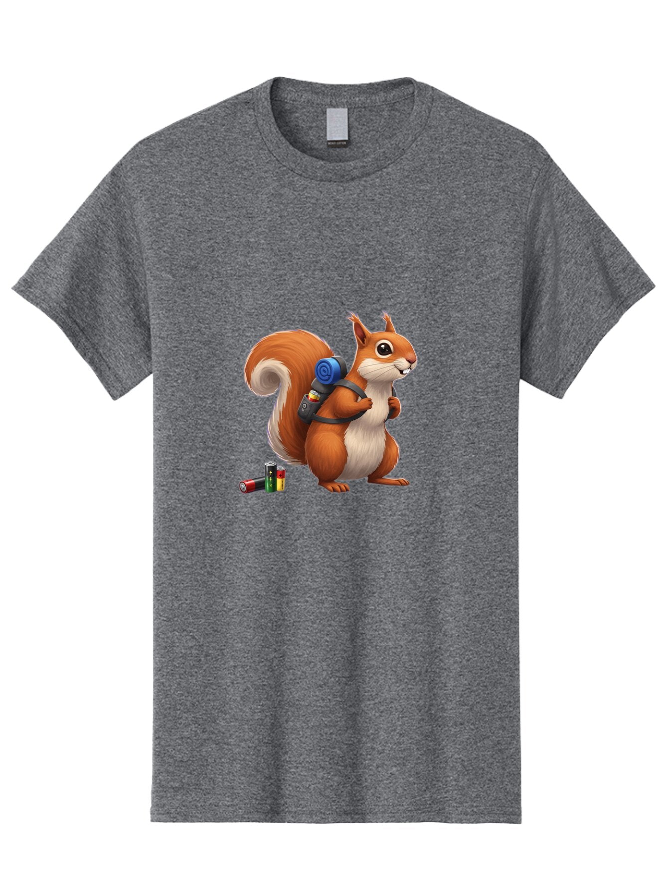 Squirrel-With-Backpack Men'S Graphic Tee, 100% Cotton, Comfortable Casual Summer Wear, Machine Washable, Vintage Camera, Old Camera, Antique Camera, Black Camera, Classic Photography, Photography Equipment, Nostalgic Device, Film Camera, Baq053 5