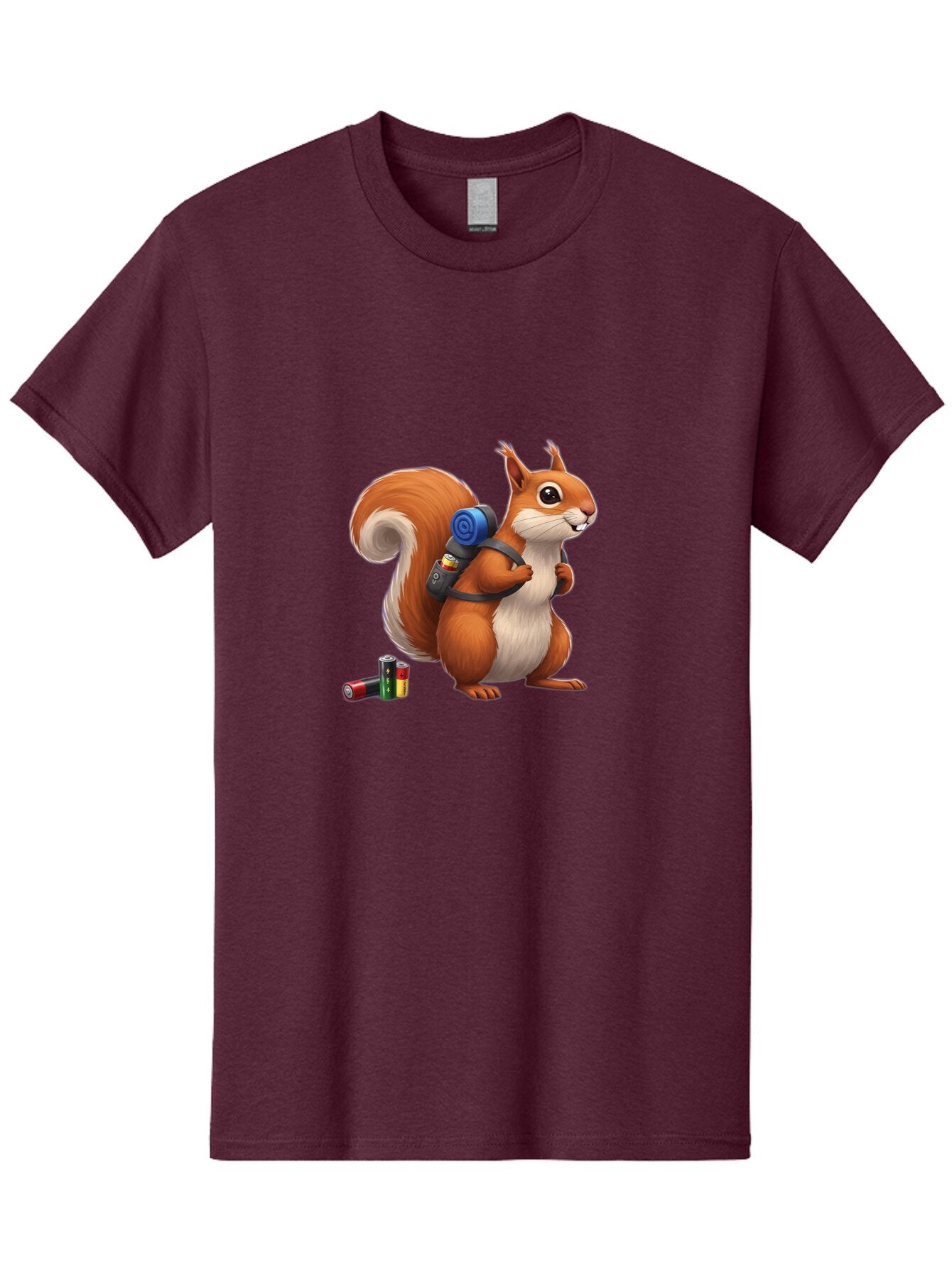 Squirrel-With-Backpack Men'S Graphic Tee, 100% Cotton, Comfortable Casual Summer Wear, Machine Washable, Vintage Camera, Old Camera, Antique Camera, Black Camera, Classic Photography, Photography Equipment, Nostalgic Device, Film Camera, Baq053 9