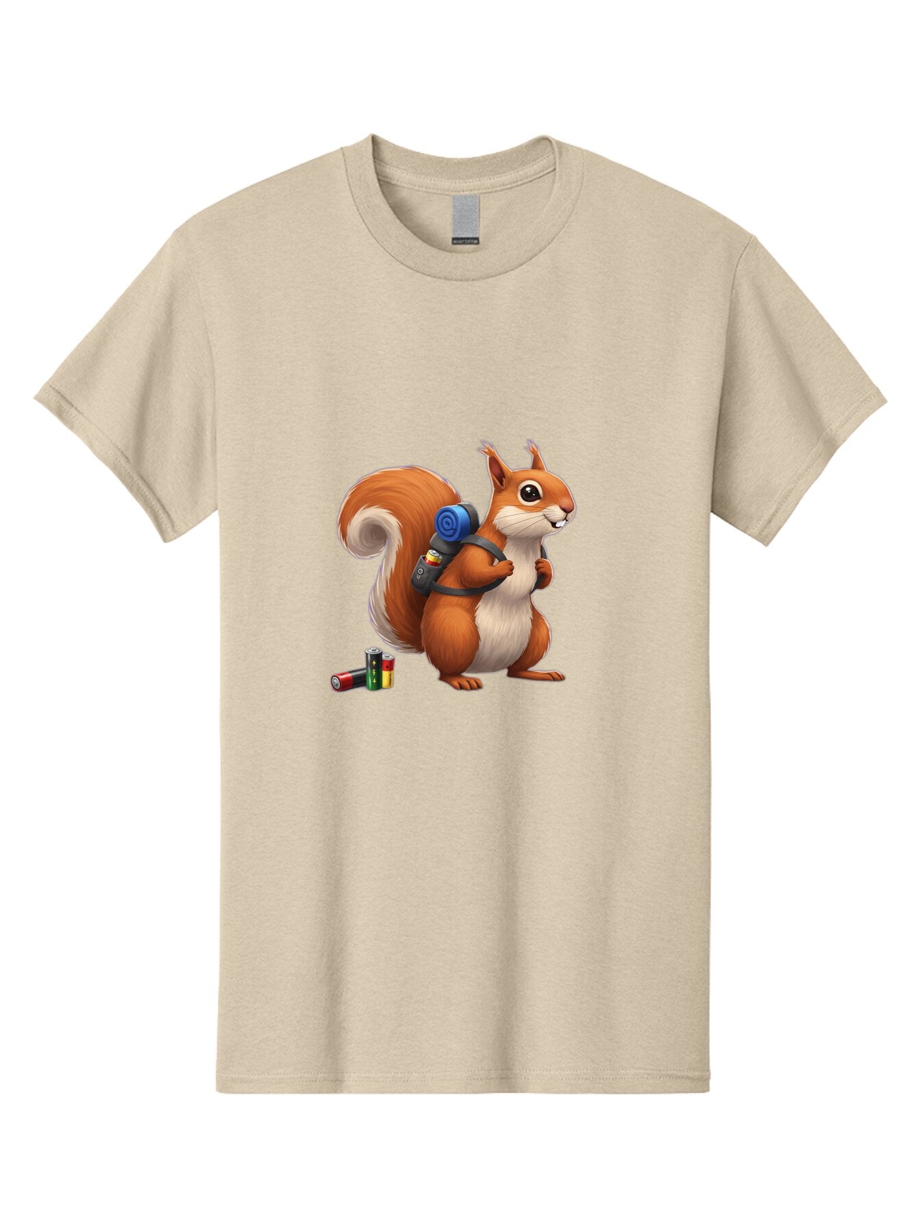 Squirrel-With-Backpack Men'S Graphic Tee, 100% Cotton, Comfortable Casual Summer Wear, Machine Washable, Vintage Camera, Old Camera, Antique Camera, Black Camera, Classic Photography, Photography Equipment, Nostalgic Device, Film Camera, Baq053 12