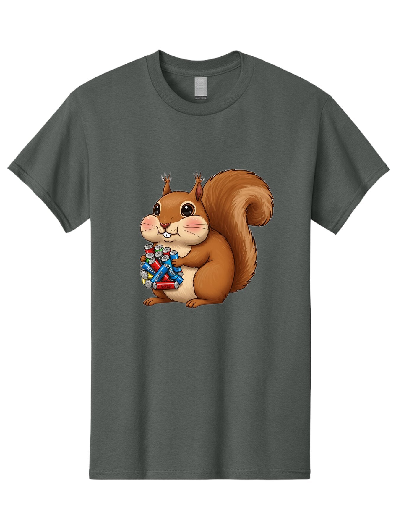 Squirrel-With-Batteries Men'S Graphic Tee, 100% Cotton, Comfortable Casual Summer Wear, Machine Washable, Vintage Camera, Old Camera, Antique Camera, Black Camera, Classic Photography, Photography Equipment, Nostalgic Device, Film Camera, Baq054 12