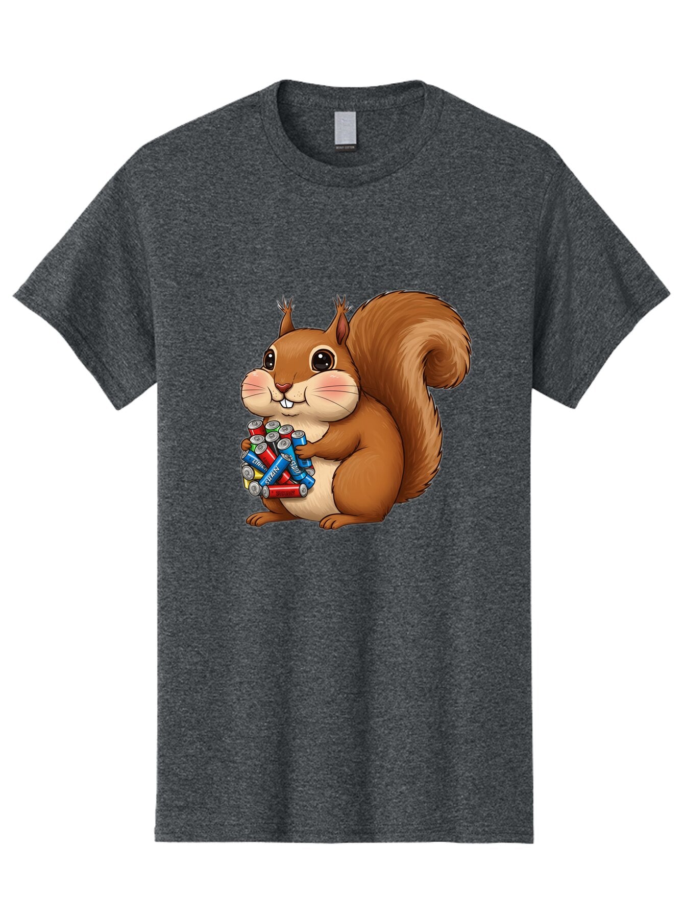 Squirrel-With-Batteries Men'S Graphic Tee, 100% Cotton, Comfortable Casual Summer Wear, Machine Washable, Vintage Camera, Old Camera, Antique Camera, Black Camera, Classic Photography, Photography Equipment, Nostalgic Device, Film Camera, Baq054 5