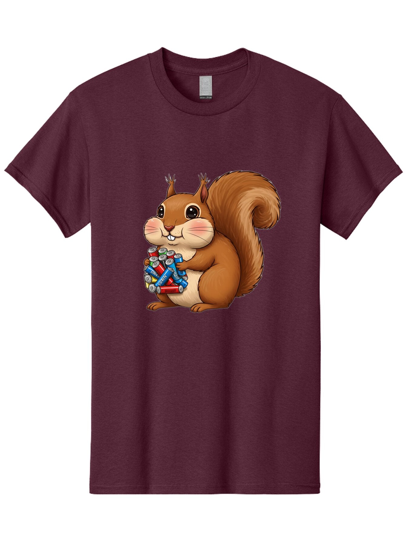 Squirrel-With-Batteries Men'S Graphic Tee, 100% Cotton, Comfortable Casual Summer Wear, Machine Washable, Vintage Camera, Old Camera, Antique Camera, Black Camera, Classic Photography, Photography Equipment, Nostalgic Device, Film Camera, Baq054 13