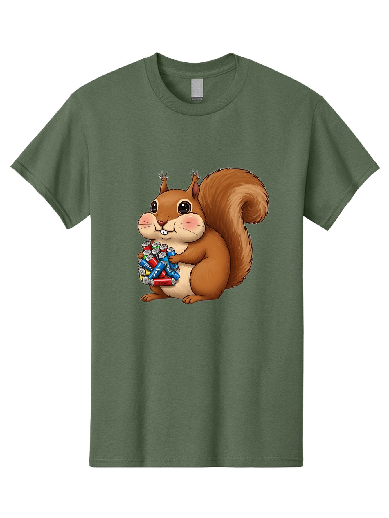 Squirrel-With-Batteries Men'S Graphic Tee, 100% Cotton, Comfortable Casual Summer Wear, Machine Washable, Vintage Camera, Old Camera, Antique Camera, Black Camera, Classic Photography, Photography Equipment, Nostalgic Device, Film Camera, Baq054 9
