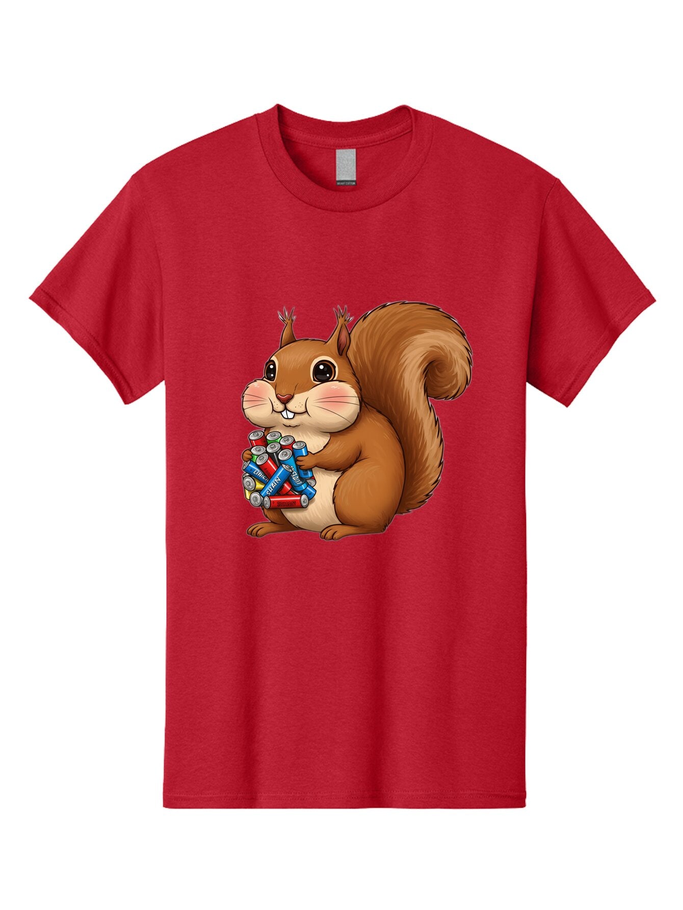 Squirrel-With-Batteries Men'S Graphic Tee, 100% Cotton, Comfortable Casual Summer Wear, Machine Washable, Vintage Camera, Old Camera, Antique Camera, Black Camera, Classic Photography, Photography Equipment, Nostalgic Device, Film Camera, Baq054 4