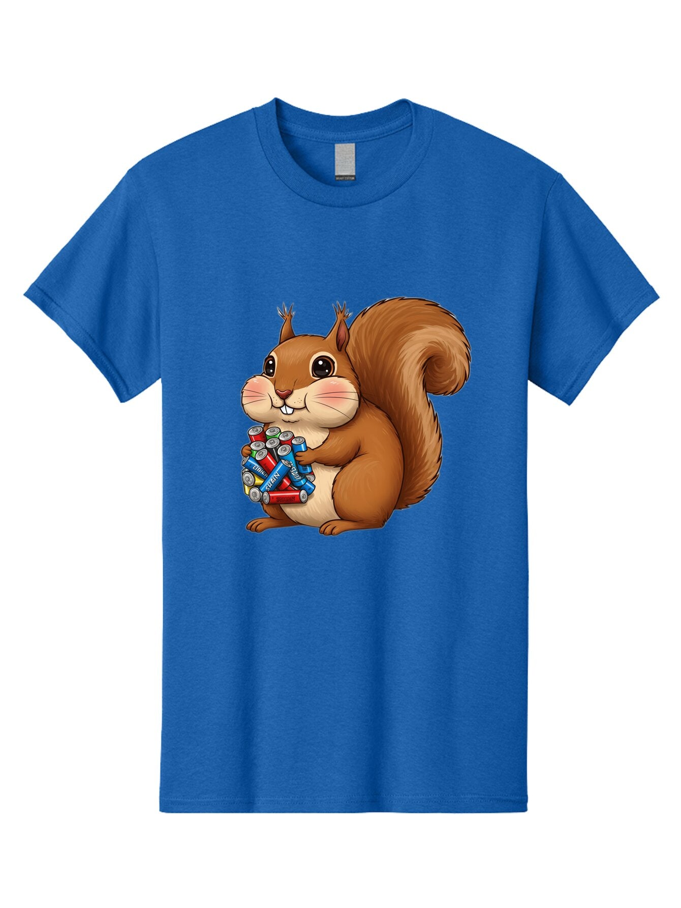 Squirrel-With-Batteries Men'S Graphic Tee, 100% Cotton, Comfortable Casual Summer Wear, Machine Washable, Vintage Camera, Old Camera, Antique Camera, Black Camera, Classic Photography, Photography Equipment, Nostalgic Device, Film Camera, Baq054 2