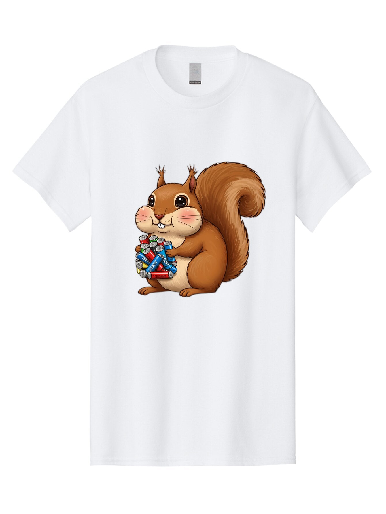 Squirrel-With-Batteries Men'S Graphic Tee, 100% Cotton, Comfortable Casual Summer Wear, Machine Washable, Vintage Camera, Old Camera, Antique Camera, Black Camera, Classic Photography, Photography Equipment, Nostalgic Device, Film Camera, Baq054 6
