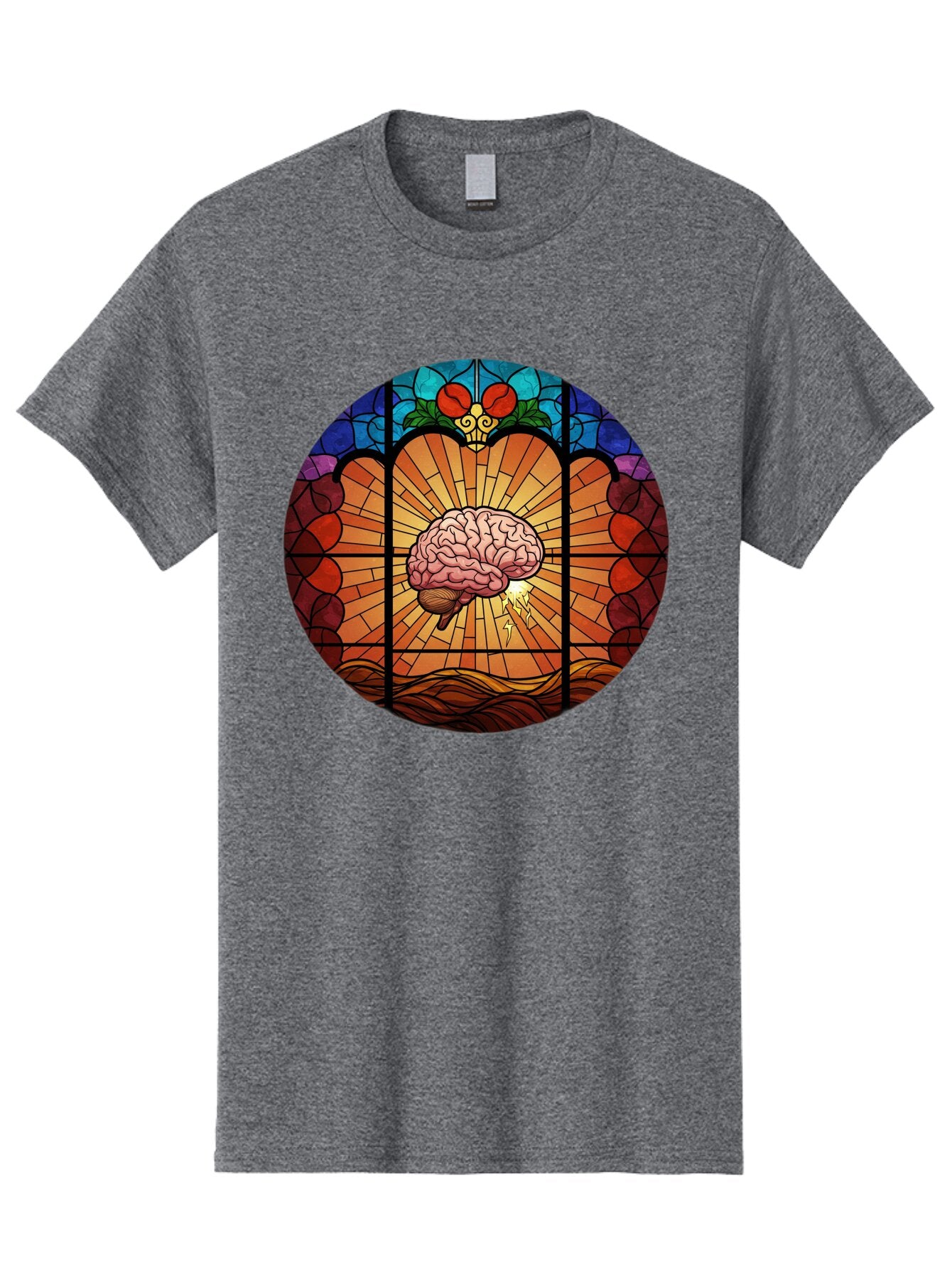 Stained-Glass-Brain Men'S Graphic Tee, 100% Cotton, Comfortable Casual Summer Wear, Machine Washable, Vintage Camera, Old Camera, Antique Camera, Black Camera, Classic Photography, Photography Equipment, Nostalgic Device, Film Camera, Baq056 4