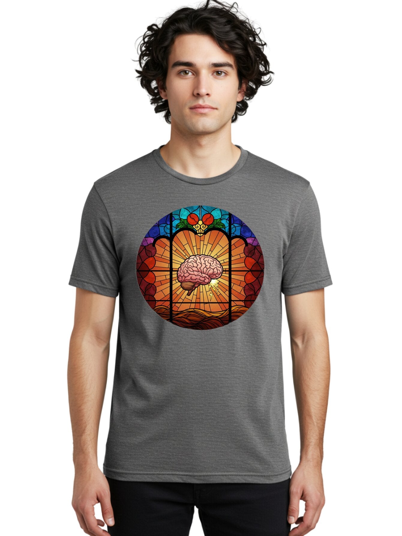 Stained-Glass-Brain Men'S Graphic Tee, 100% Cotton, Comfortable Casual Summer Wear, Machine Washable, Vintage Camera, Old Camera, Antique Camera, Black Camera, Classic Photography, Photography Equipment, Nostalgic Device, Film Camera, Baq056 18