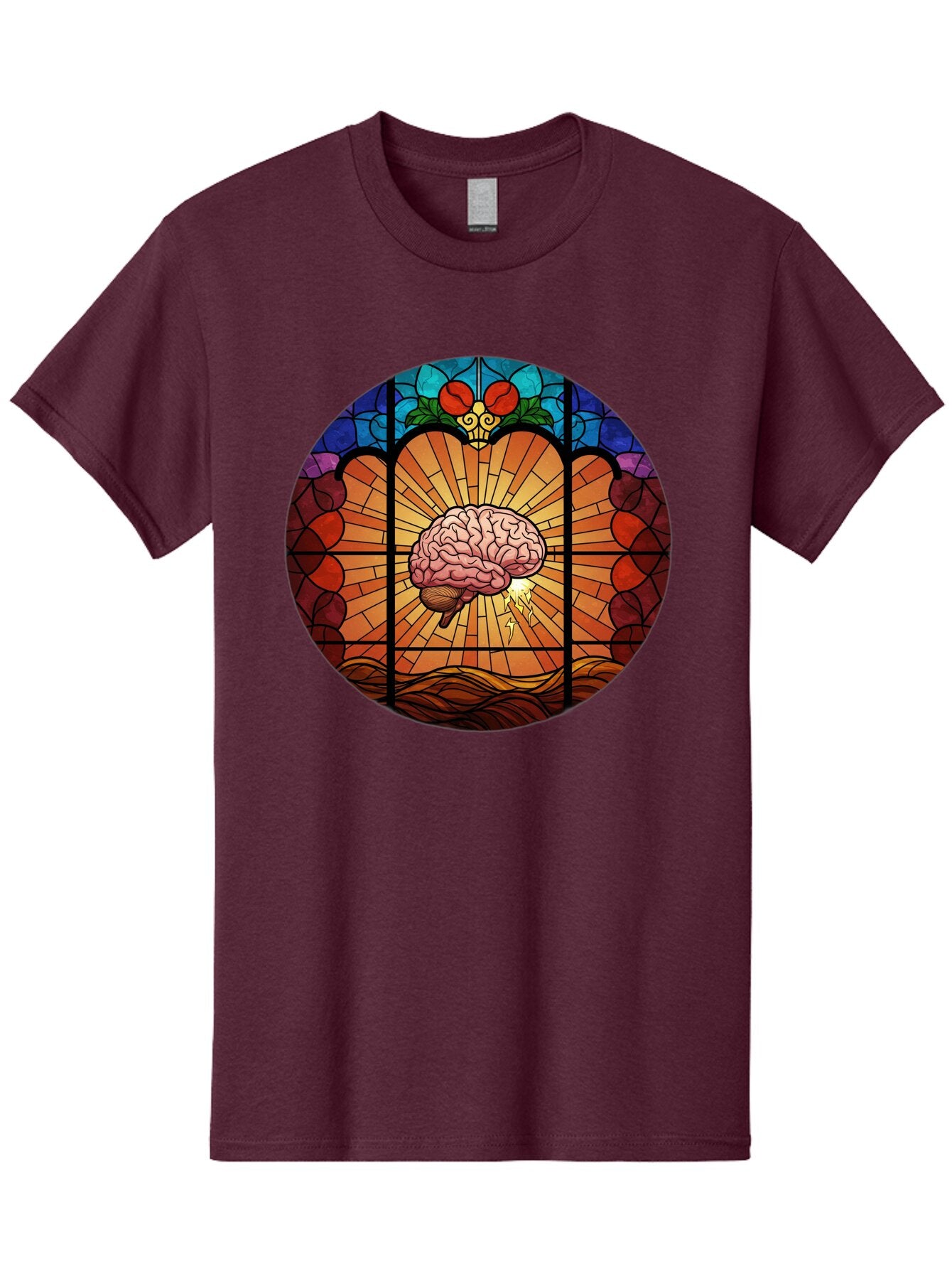 Stained-Glass-Brain Men'S Graphic Tee, 100% Cotton, Comfortable Casual Summer Wear, Machine Washable, Vintage Camera, Old Camera, Antique Camera, Black Camera, Classic Photography, Photography Equipment, Nostalgic Device, Film Camera, Baq056 11