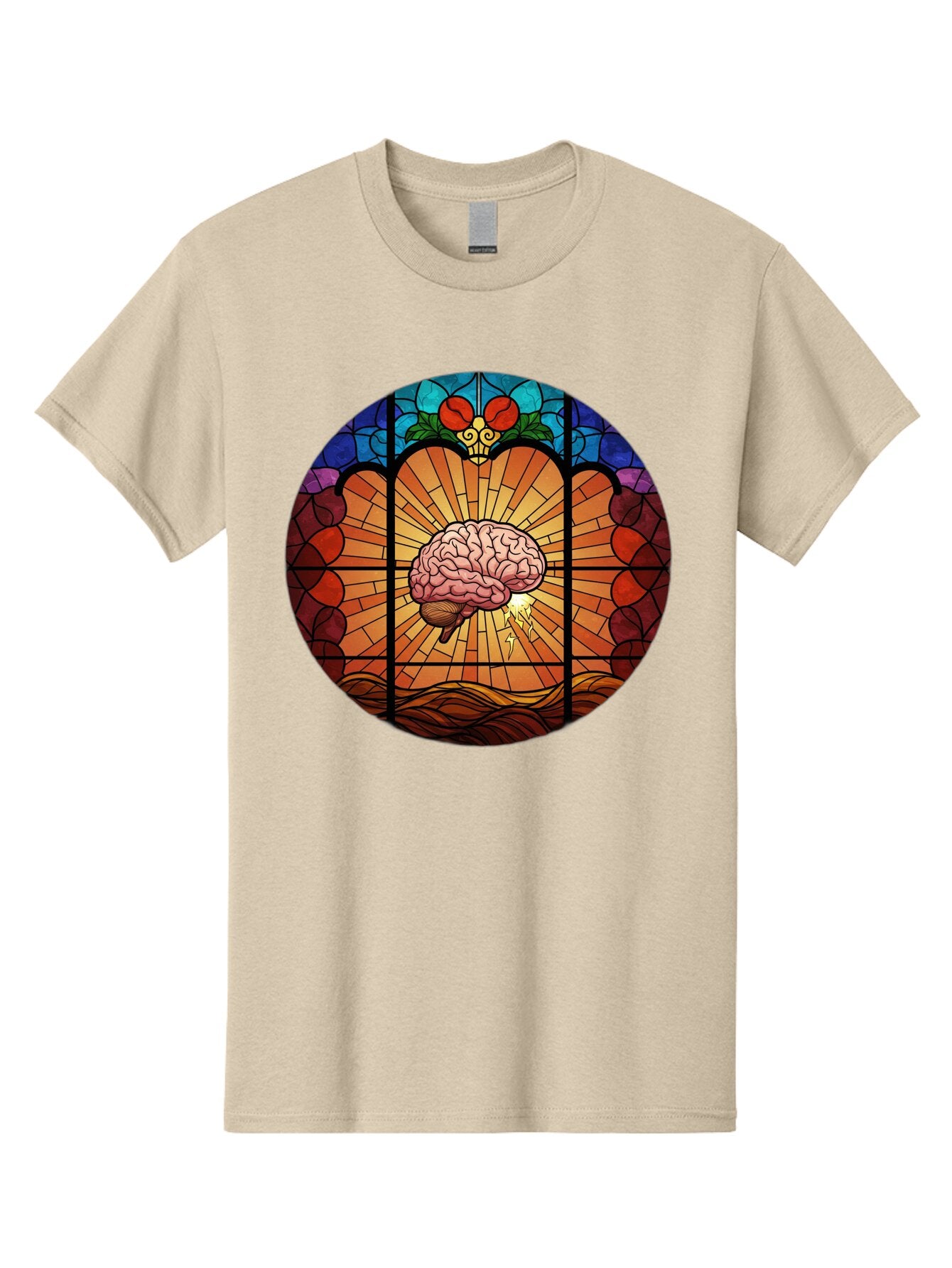 Stained-Glass-Brain Men'S Graphic Tee, 100% Cotton, Comfortable Casual Summer Wear, Machine Washable, Vintage Camera, Old Camera, Antique Camera, Black Camera, Classic Photography, Photography Equipment, Nostalgic Device, Film Camera, Baq056 8