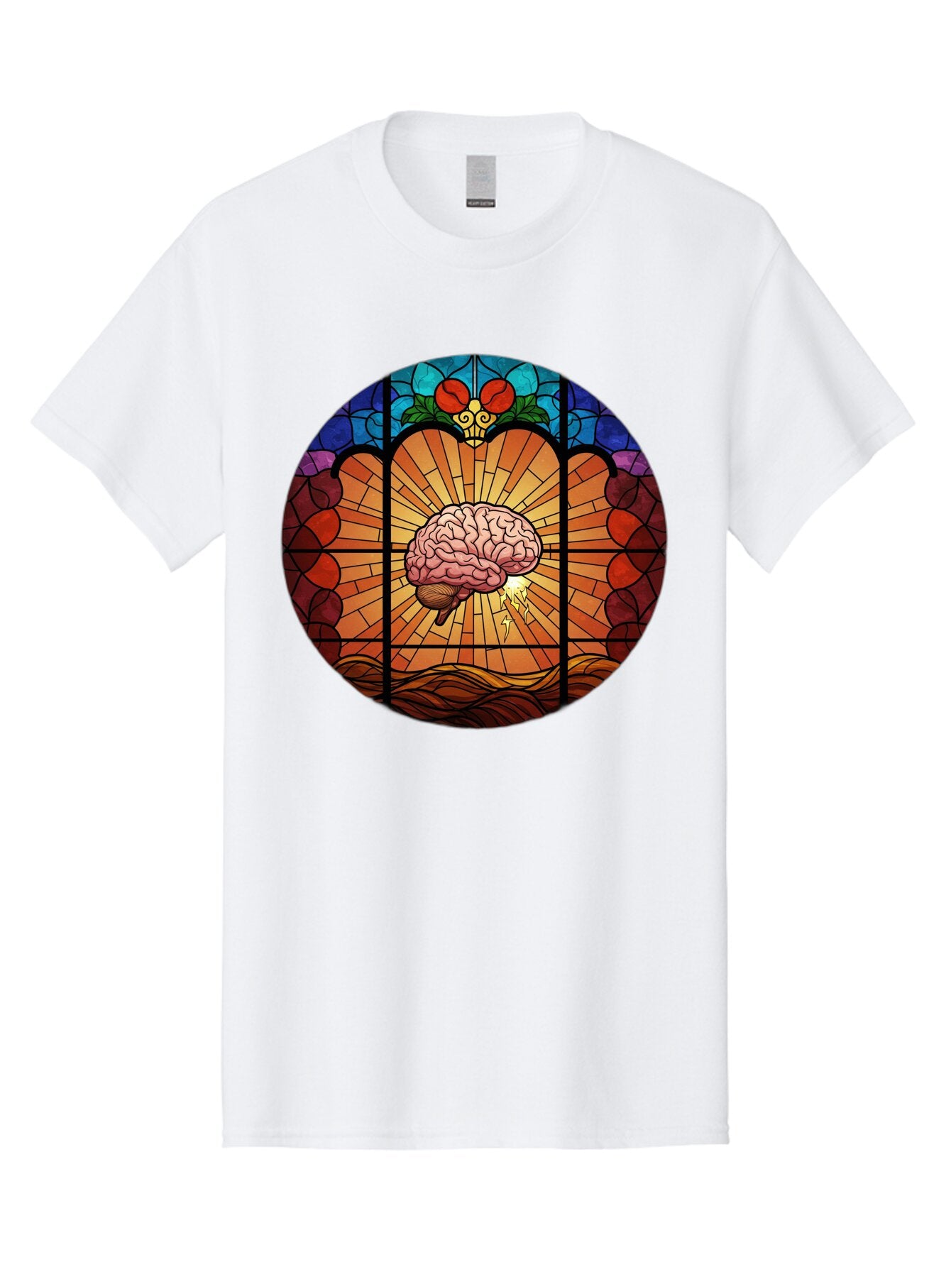 Stained-Glass-Brain Men'S Graphic Tee, 100% Cotton, Comfortable Casual Summer Wear, Machine Washable, Vintage Camera, Old Camera, Antique Camera, Black Camera, Classic Photography, Photography Equipment, Nostalgic Device, Film Camera, Baq056 7