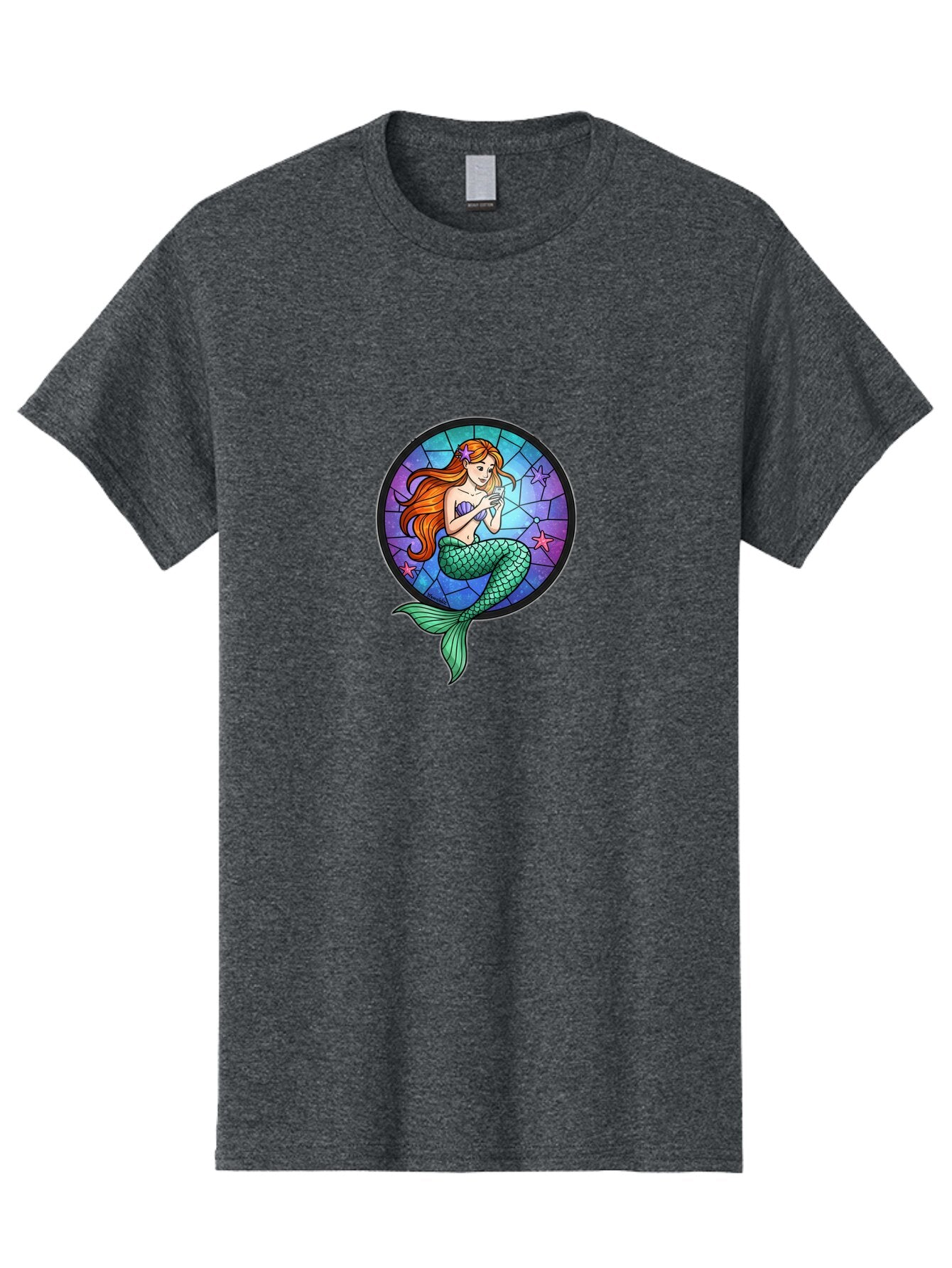 Stained-Glass-Mermaid Men'S Graphic Tee, 100% Cotton, Comfortable Casual Summer Wear, Machine Washable, Vintage Camera, Old Camera, Antique Camera, Black Camera, Classic Photography, Photography Equipment, Nostalgic Device, Film Camera, Baq061 1