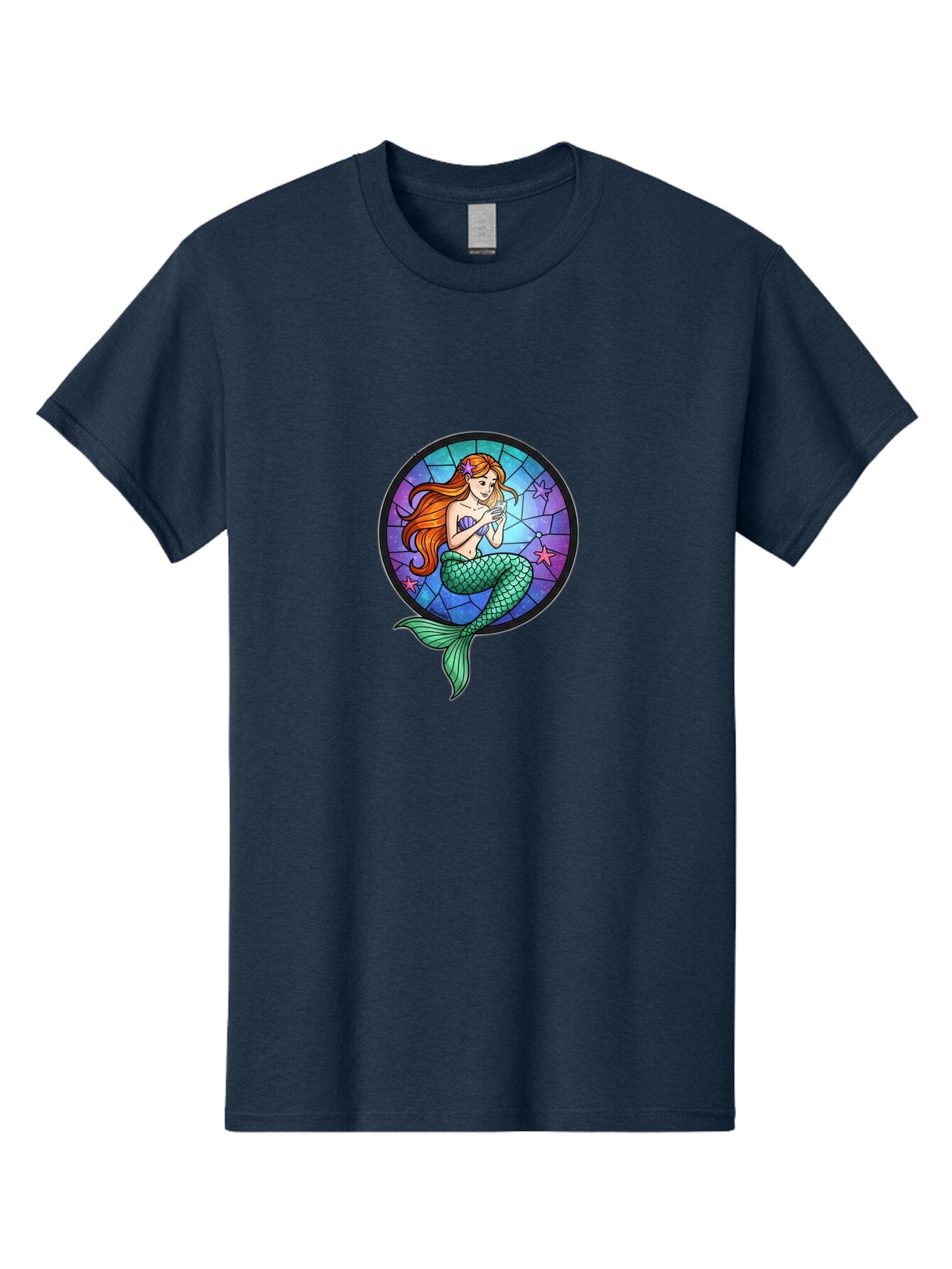 Stained-Glass-Mermaid Men'S Graphic Tee, 100% Cotton, Comfortable Casual Summer Wear, Machine Washable, Vintage Camera, Old Camera, Antique Camera, Black Camera, Classic Photography, Photography Equipment, Nostalgic Device, Film Camera, Baq061 3