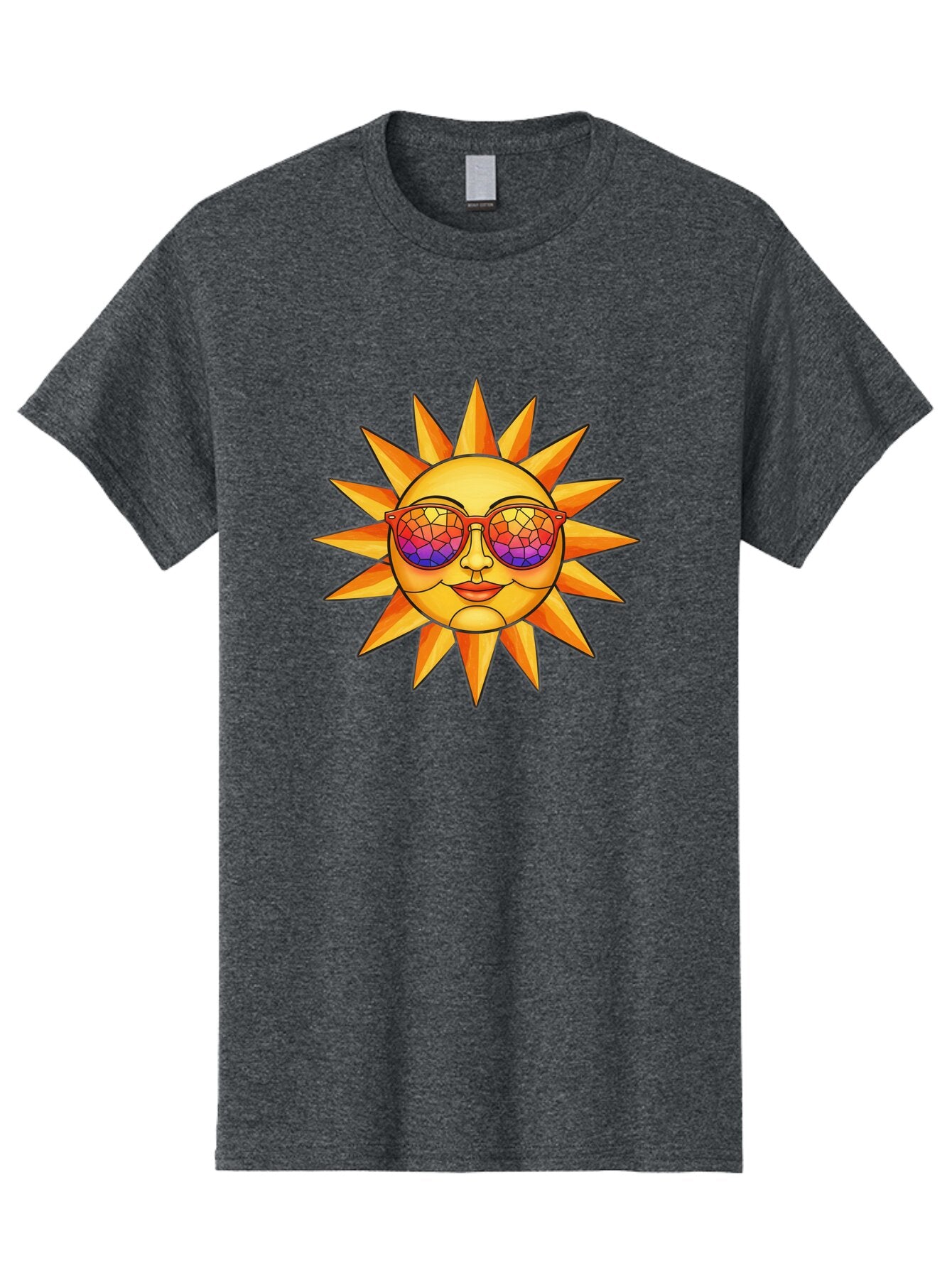 Stained-Glass-Sun Men'S Graphic Tee, 100% Cotton, Comfortable Casual Summer Wear, Machine Washable, Vintage Camera, Old Camera, Antique Camera, Black Camera, Classic Photography, Photography Equipment, Nostalgic Device, Film Camera, Camera Art Baq062 10