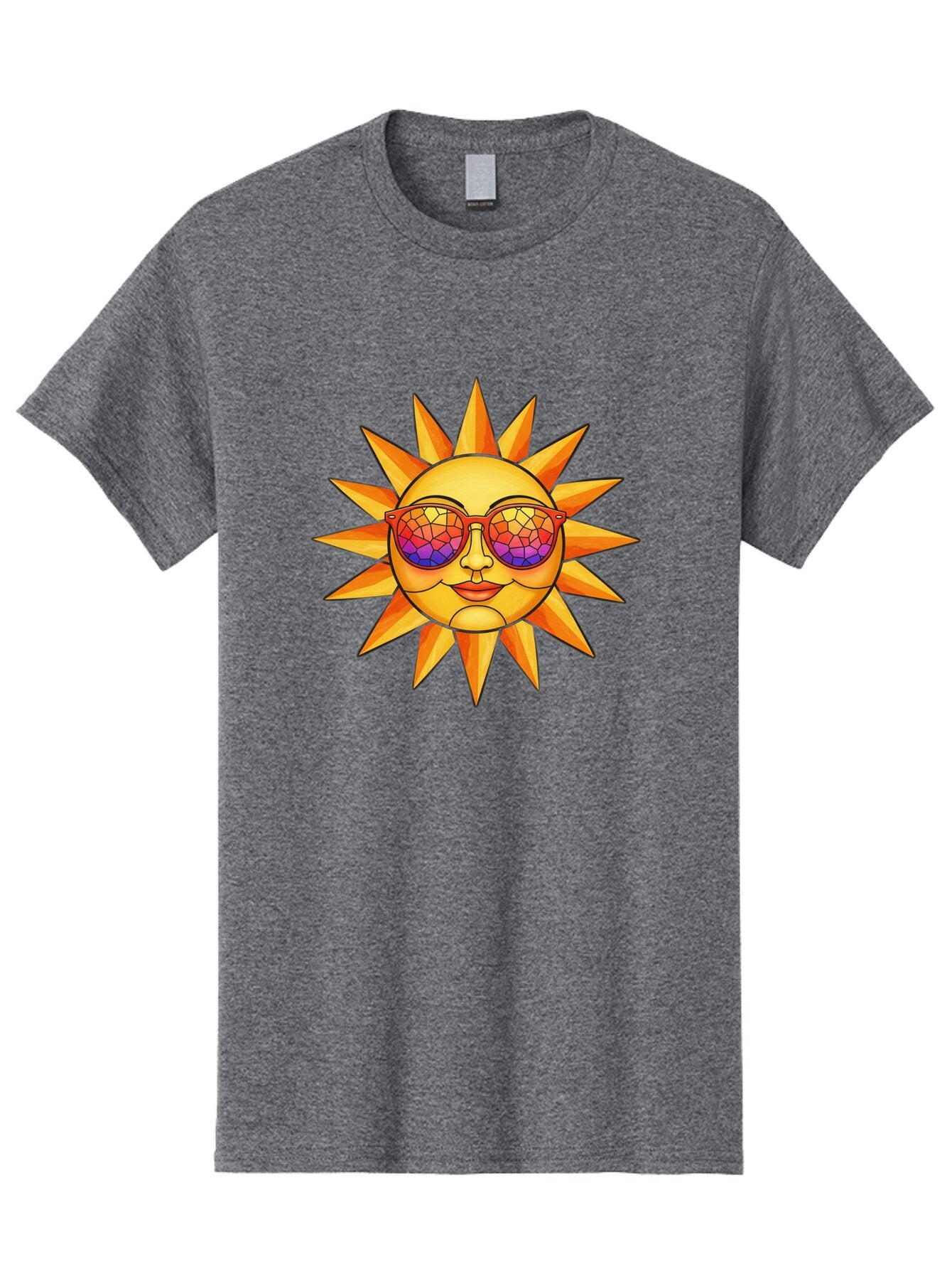 Stained-Glass-Sun Men'S Graphic Tee, 100% Cotton, Comfortable Casual Summer Wear, Machine Washable, Vintage Camera, Old Camera, Antique Camera, Black Camera, Classic Photography, Photography Equipment, Nostalgic Device, Film Camera, Camera Art Baq062 14