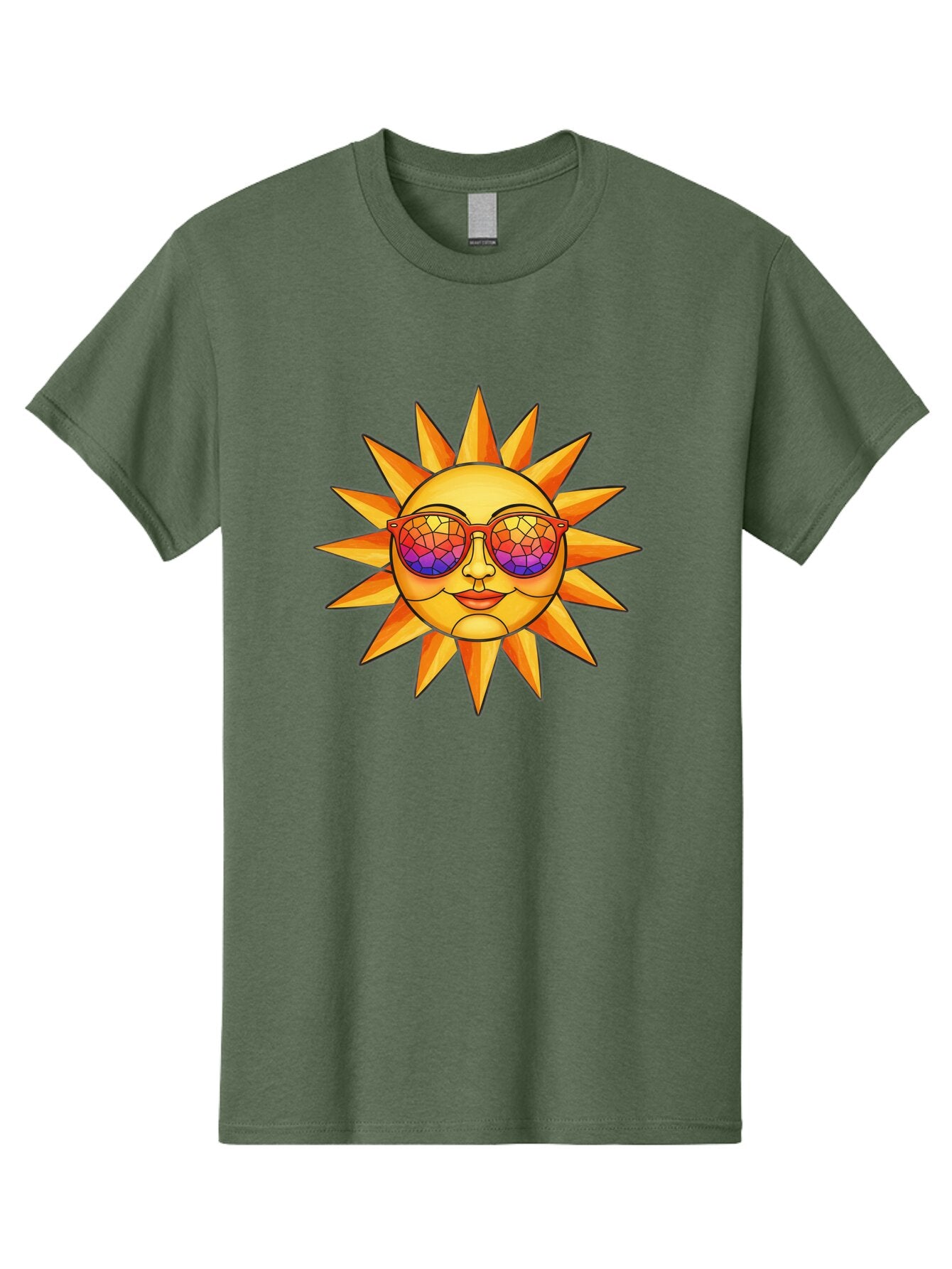 Stained-Glass-Sun Men'S Graphic Tee, 100% Cotton, Comfortable Casual Summer Wear, Machine Washable, Vintage Camera, Old Camera, Antique Camera, Black Camera, Classic Photography, Photography Equipment, Nostalgic Device, Film Camera, Camera Art Baq062 9