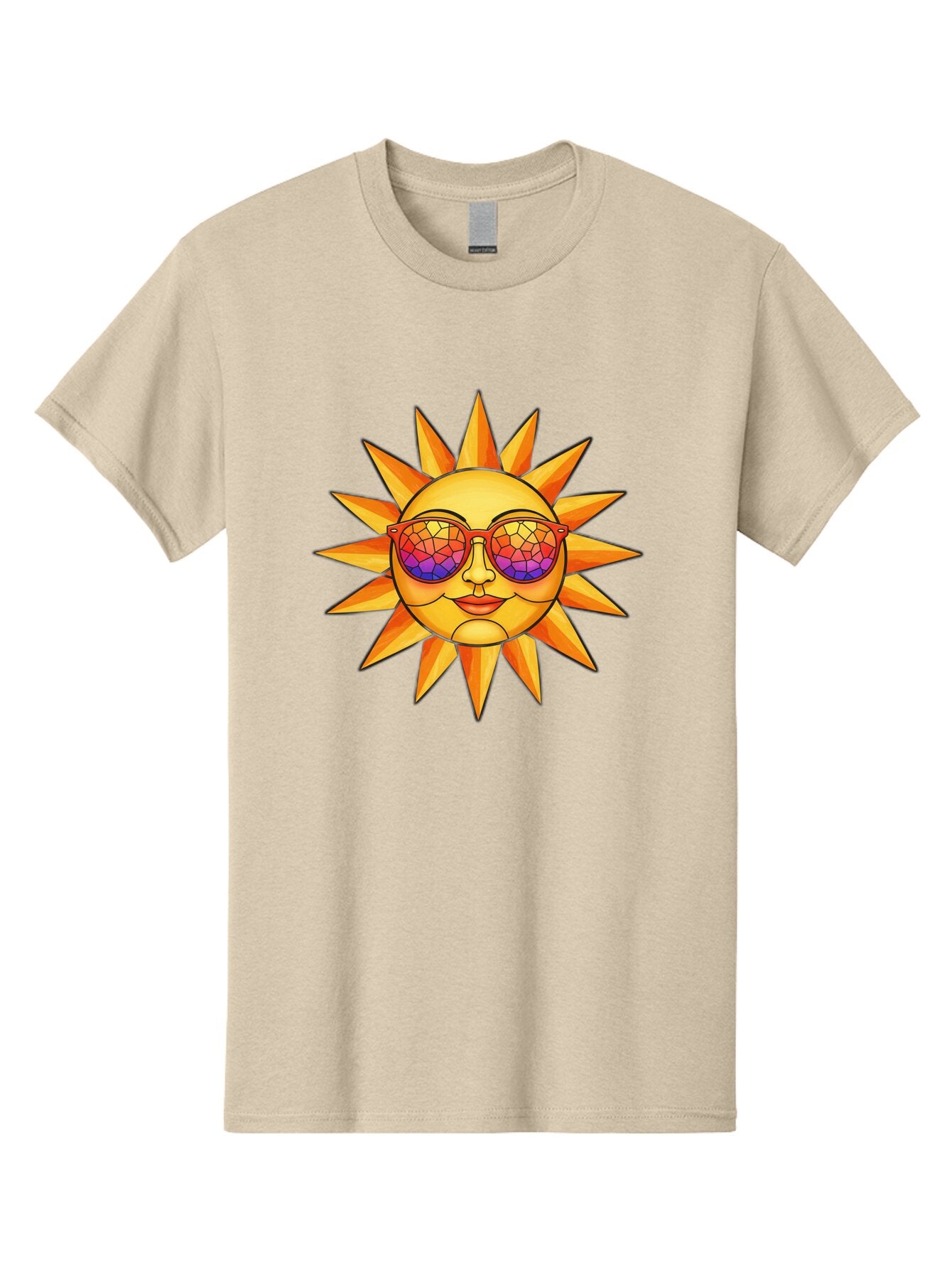 Stained-Glass-Sun Men'S Graphic Tee, 100% Cotton, Comfortable Casual Summer Wear, Machine Washable, Vintage Camera, Old Camera, Antique Camera, Black Camera, Classic Photography, Photography Equipment, Nostalgic Device, Film Camera, Camera Art Baq062 11