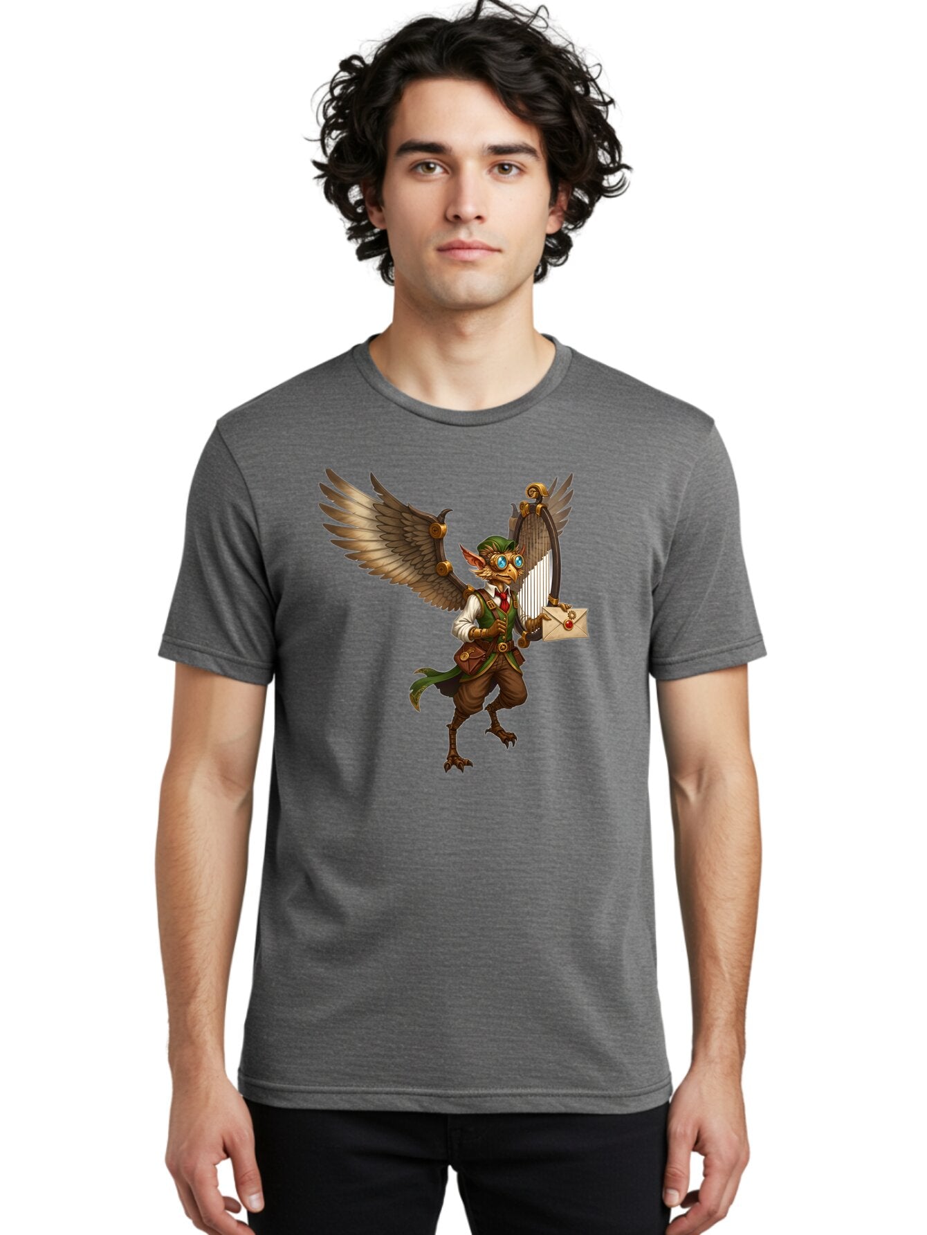 Steampunk-Bird-Character Men'S Graphic Tee, 100% Cotton, Comfortable Casual Summer Wear, Machine Washable, Vintage Camera, Old Camera, Antique Camera, Black Camera, Classic Photography, Photography Equipment, Nostalgic Device, Film Camera, Baq067 25
